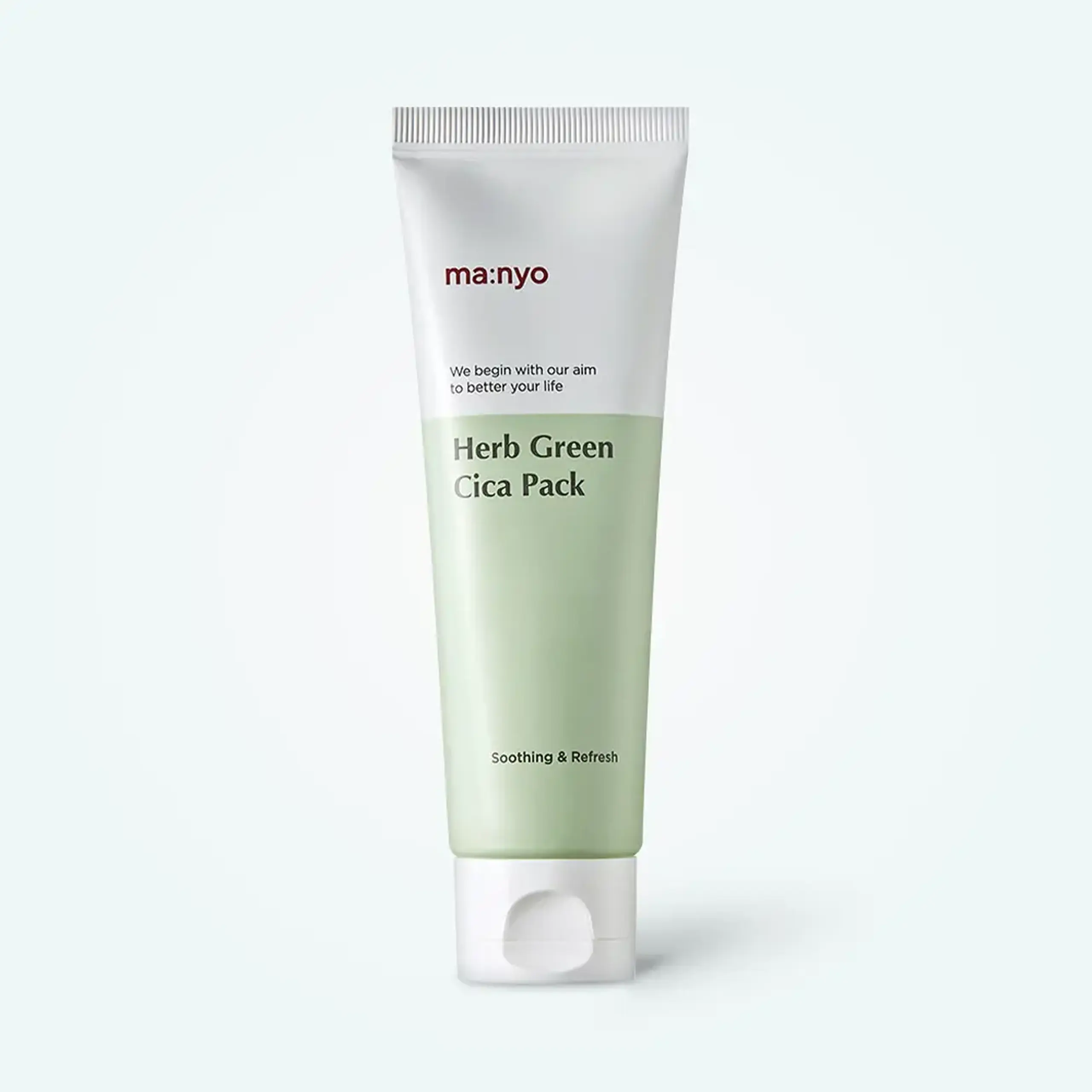 Mască calmantă din argilă cu ceai verde Manyo Herb Green Cica Pack 75ml