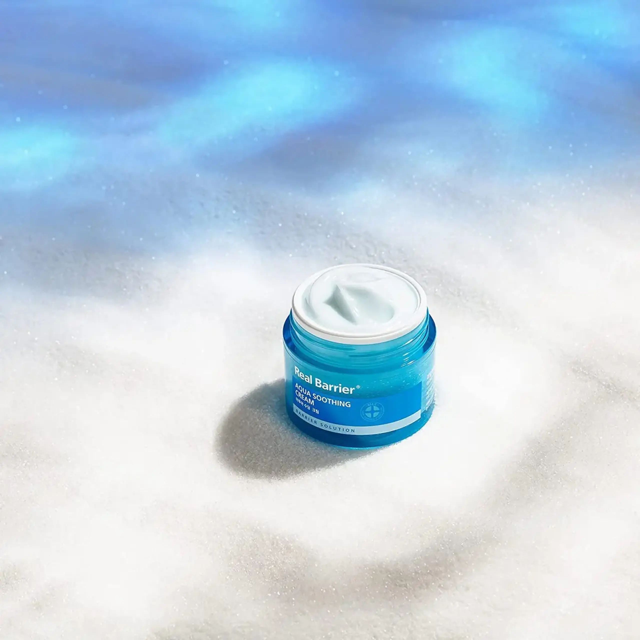 Cremă-gel hidratantă usoară cu 5 tipuri de Acid Hialuronic Real Barrier Aqua Soothing Cream 50 ml