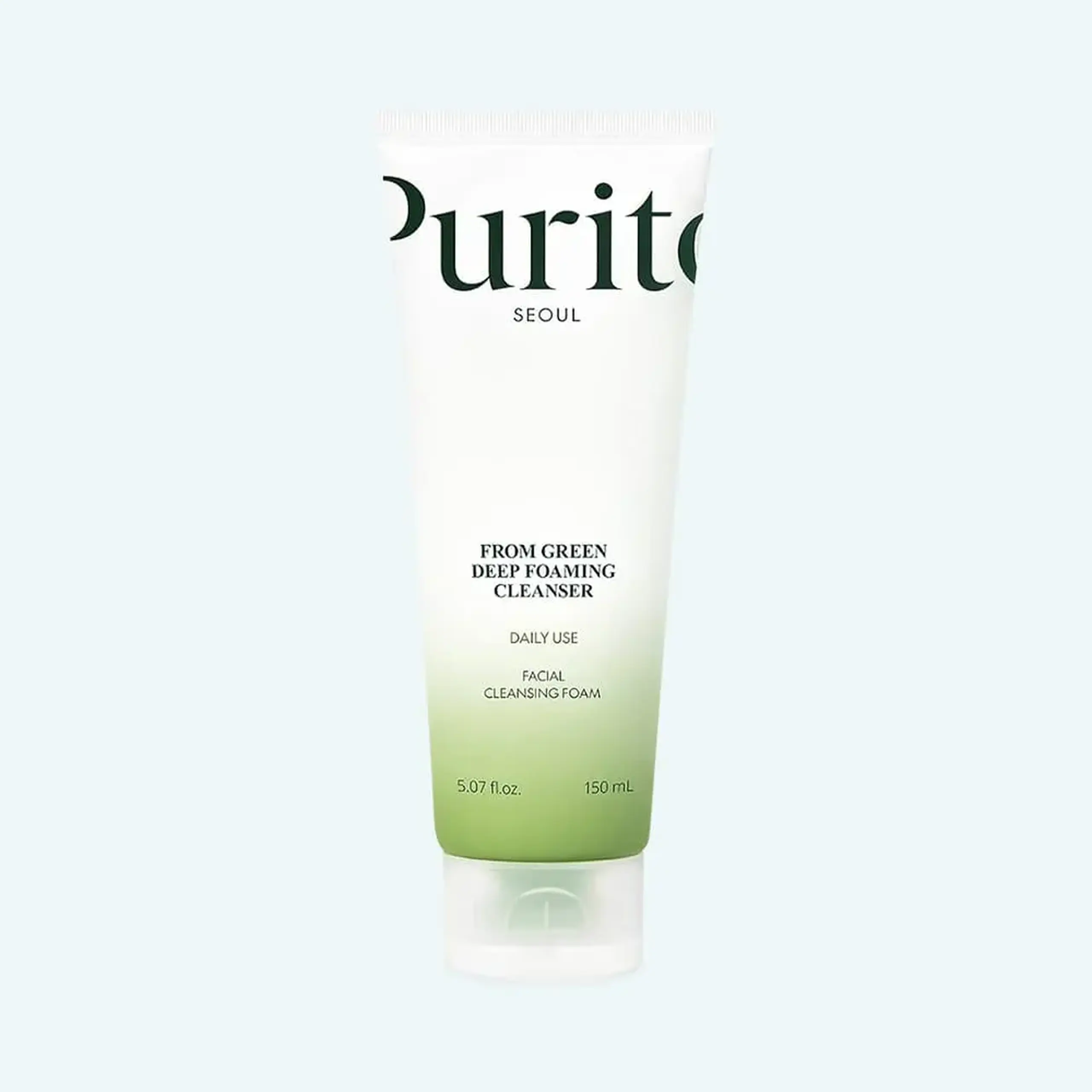 Spuma de curatare cu Ceai Verde, Centella și Houttunya Cordata Purito From Green Deep Foaming Cleanser 150 ml