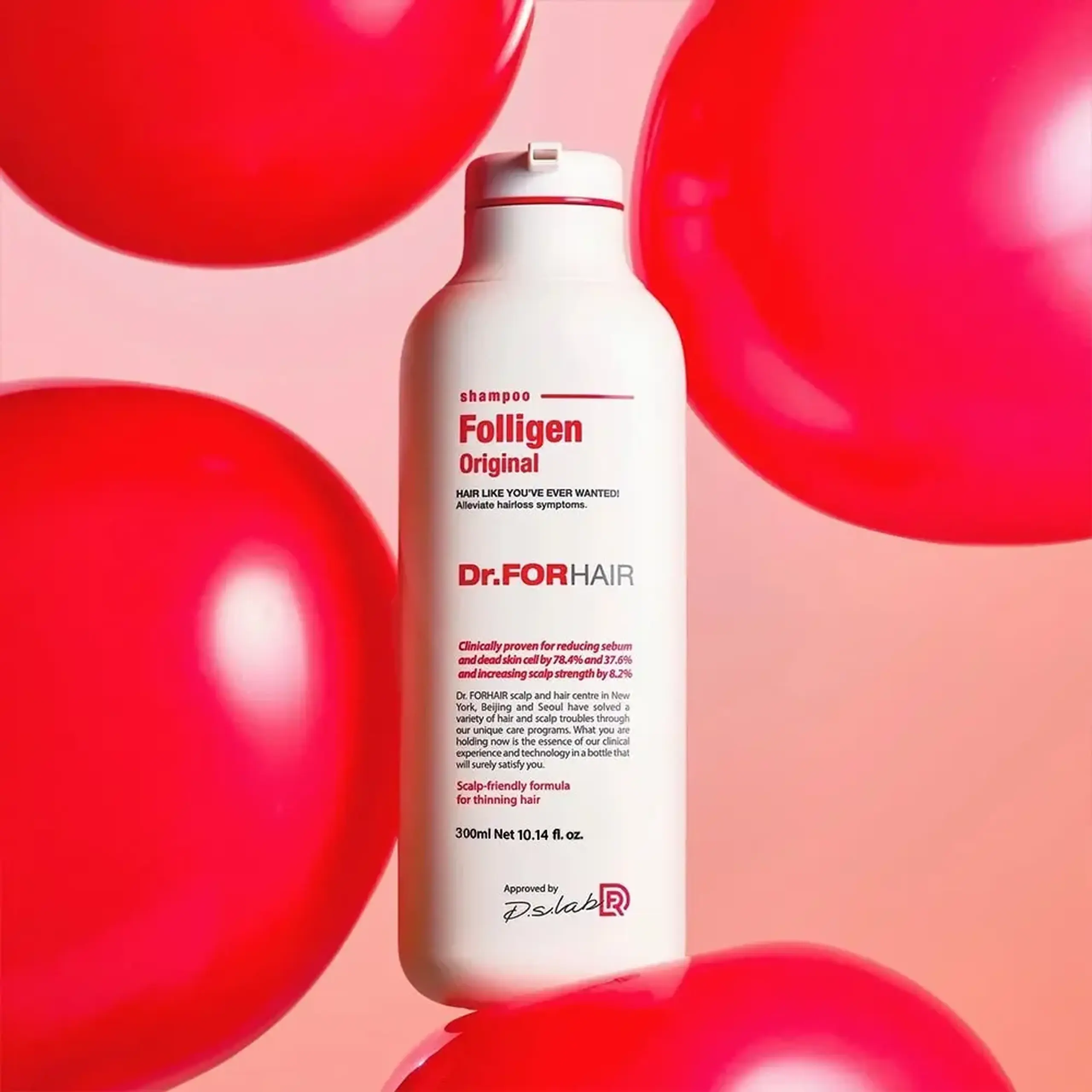 Șampon cu lipozomi împotriva căderii părului Dr.ForHair Folligen Original Shampoo 300 ml