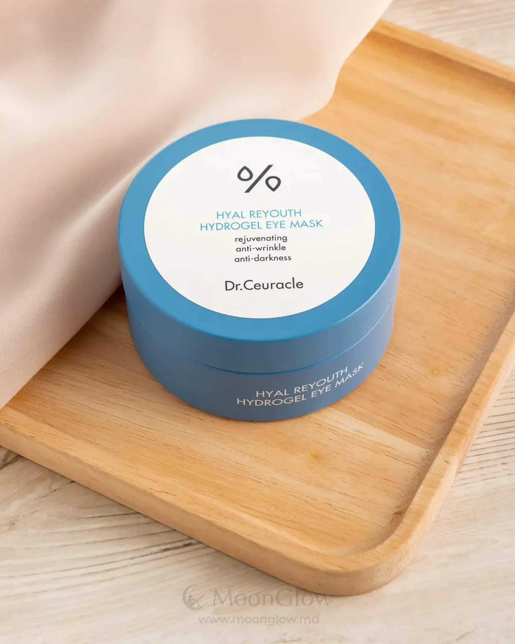 Mască pentru ochi cu un complex 6-hialuronic pentru hidratarea profundă Dr. Ceuracle Hyal Reyouth Hydrogel Eye Mask 60buc