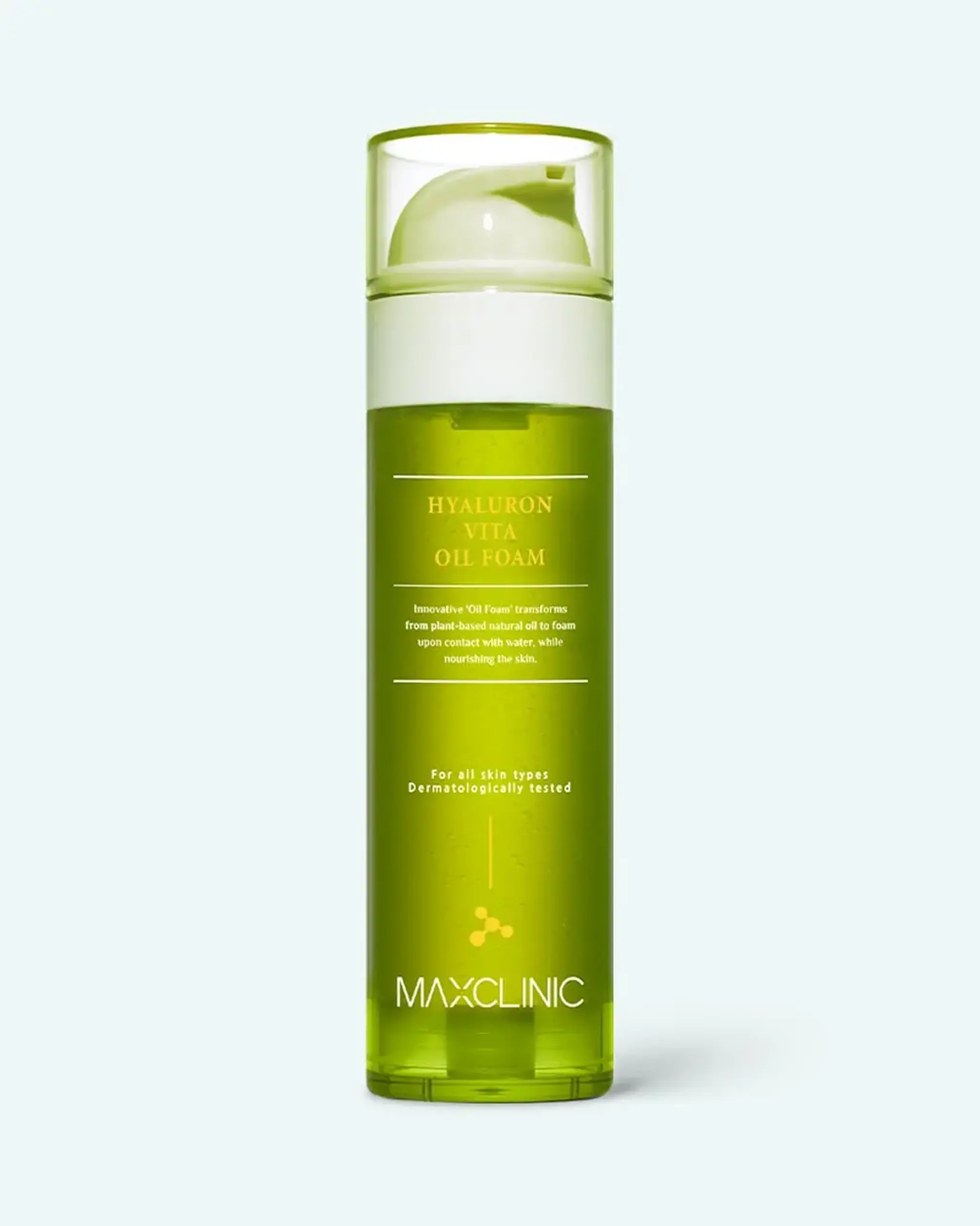 Produs multifuncțional 2 în 1 cu complex de vitamine MAXCLINIC Hyaluron Vita Oil Foam 110ml