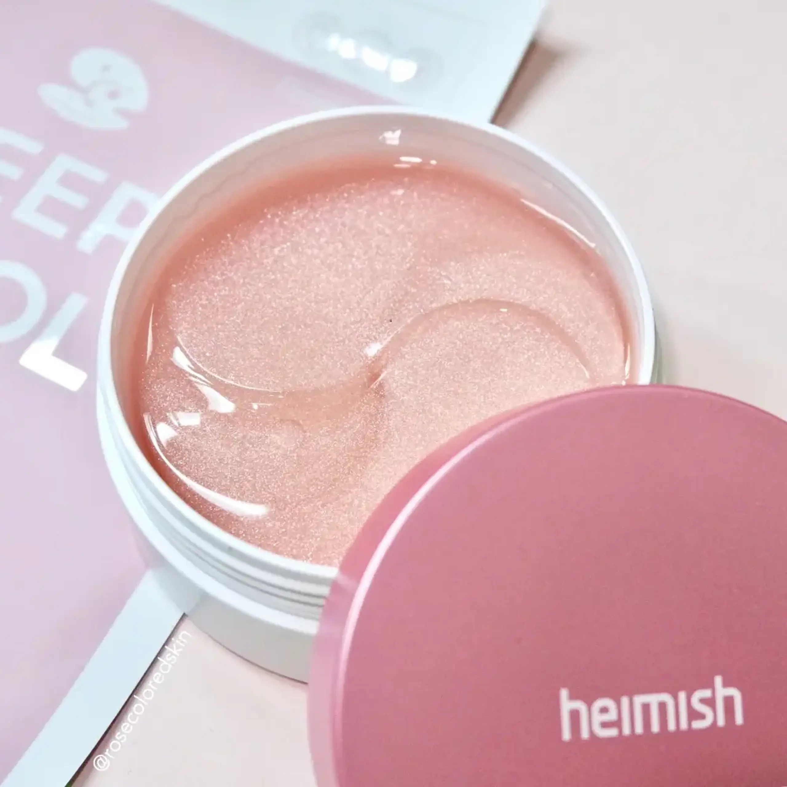 Mască pentru ochi cu extract de apă de trandafir bulgar Heimish Bulgarian Rose Water Hydrogel Eye Patch
