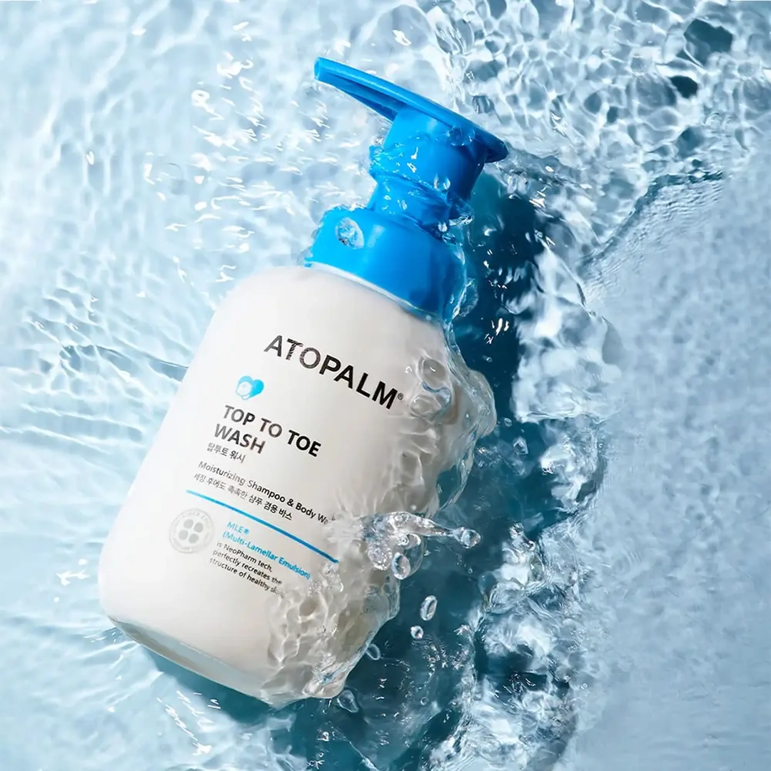 Gel de spălare din cap până în picioare, potrivit si pentru piele sensibilă si uscată ATOPALM Top-to-Toe Wash 300 ml