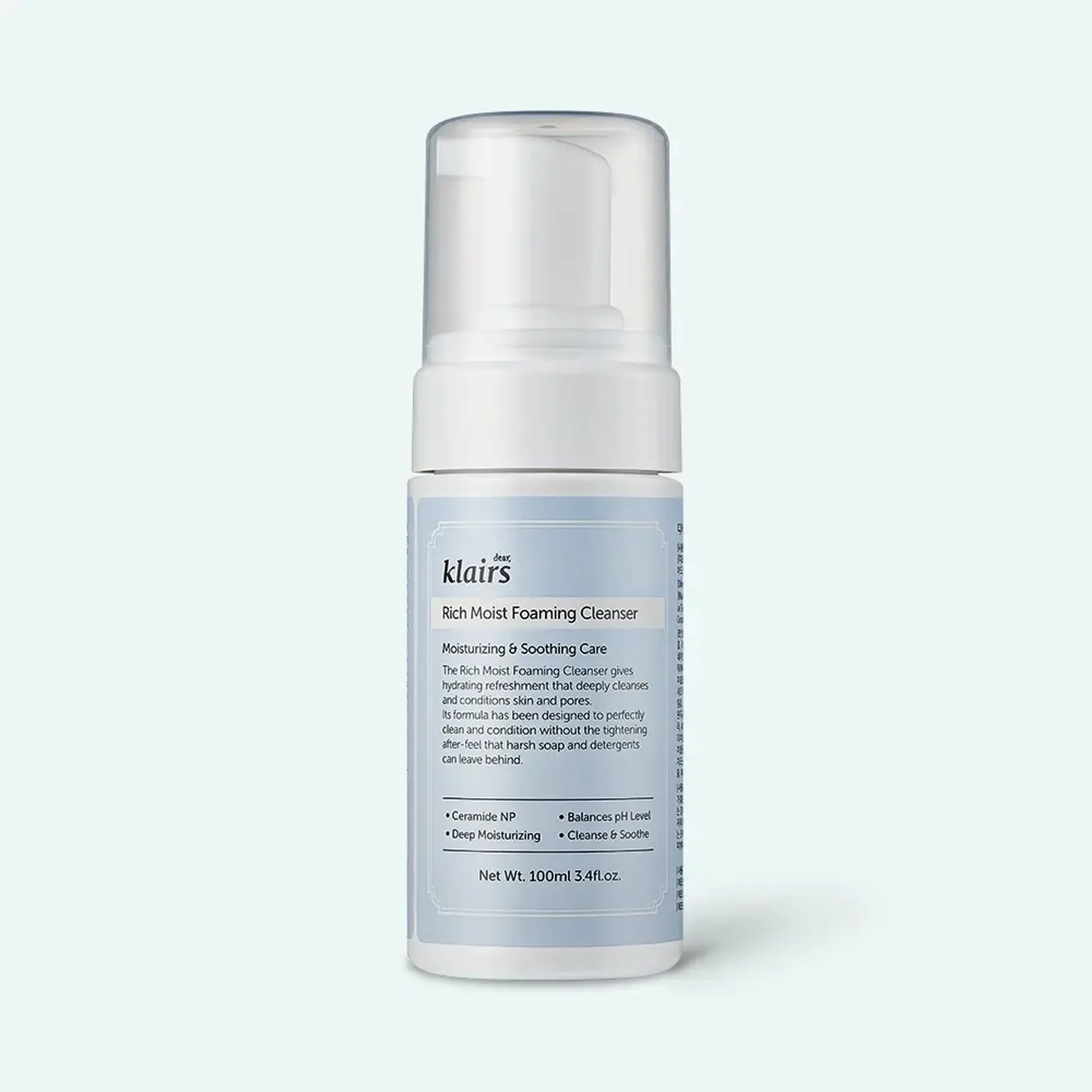 Dear, Klairs Rich Moist Foaming Cleanser 100 ml