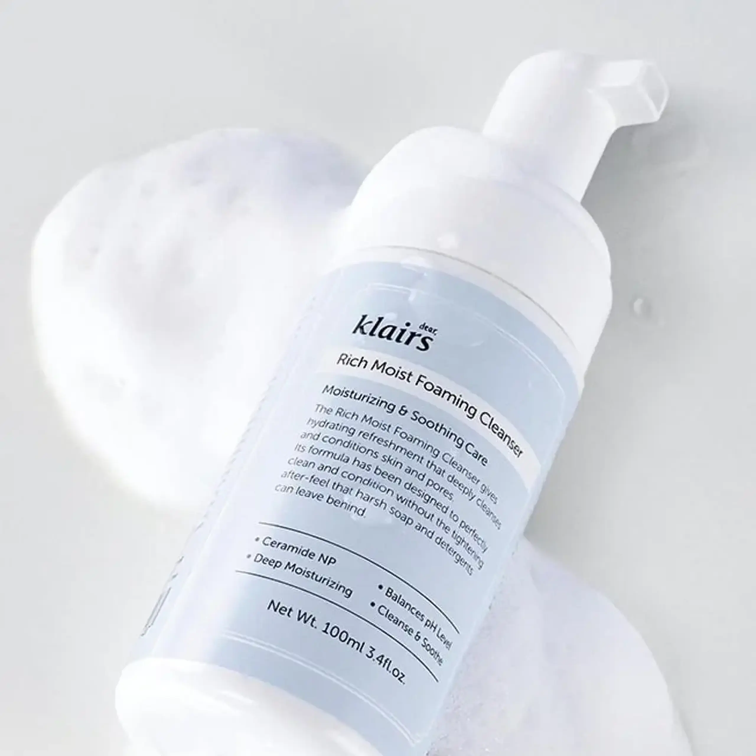 Dear, Klairs Rich Moist Foaming Cleanser 100 ml