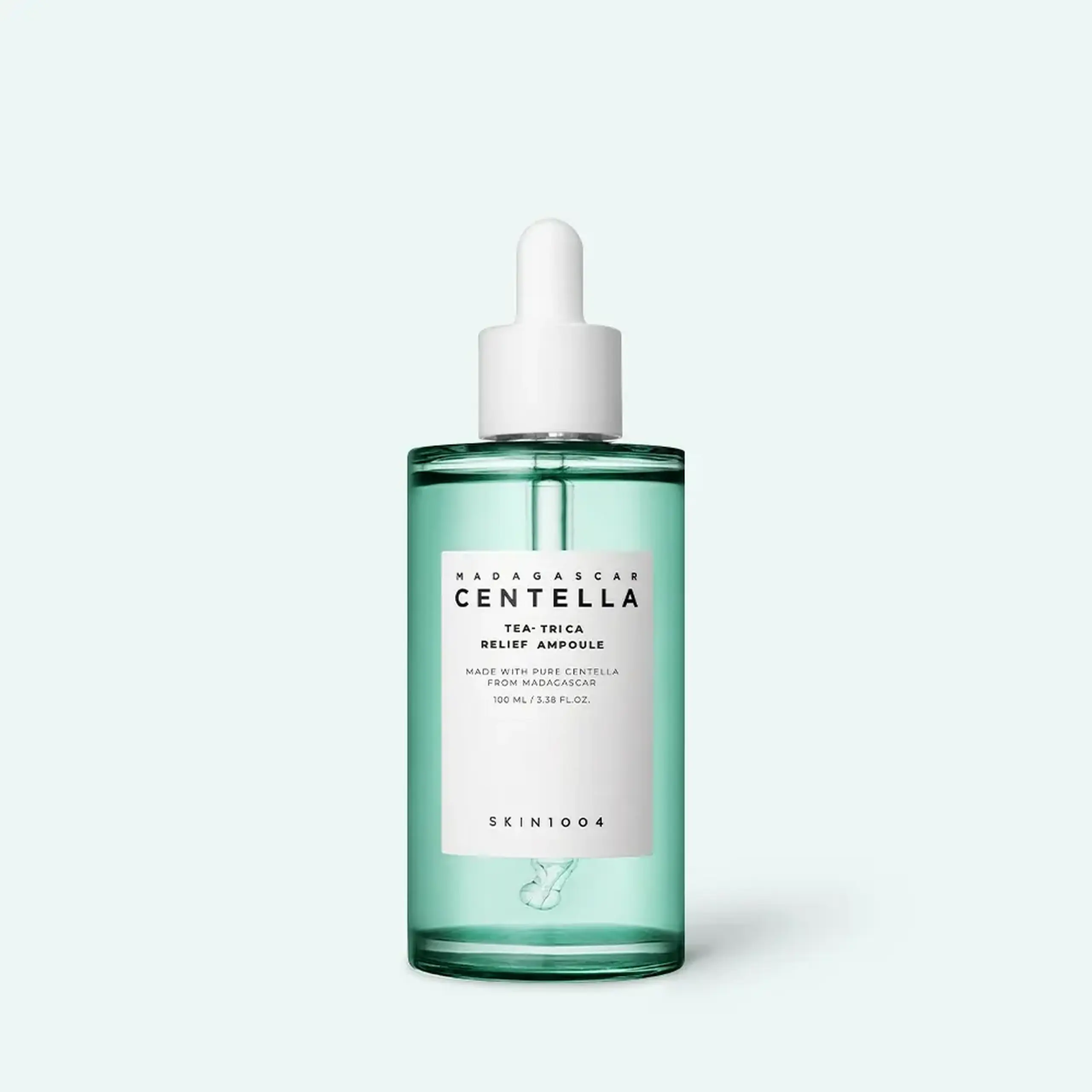 Ser-ampulă calmantă cu 55% centella și 9% apă de arbore de ceai Skin1004 Madagascar Centella Tea-Trica Relief Ampoule 100ml