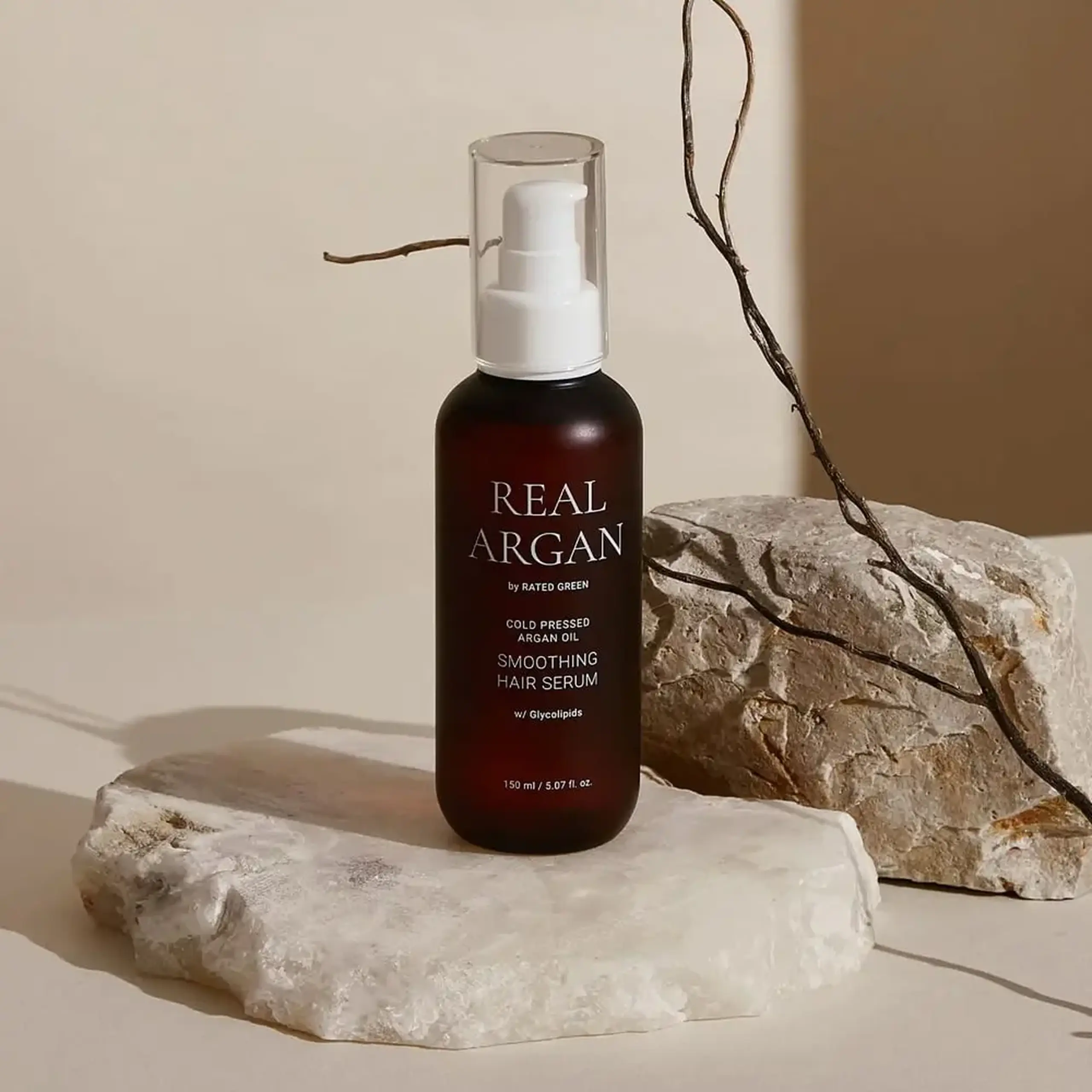 Ser cu Ulei de Argan pentru netezirea firelor ne-ascultătoare Rated Green Cold Pressed Argan Oil Smoothing Hair Serum 150 ml