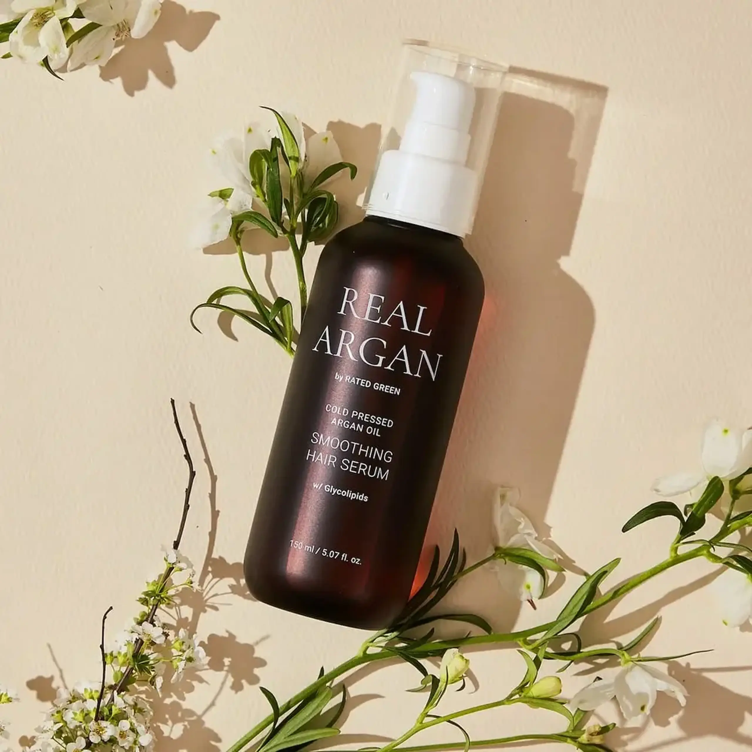Ser cu Ulei de Argan pentru netezirea firelor ne-ascultătoare Rated Green Cold Pressed Argan Oil Smoothing Hair Serum 150 ml