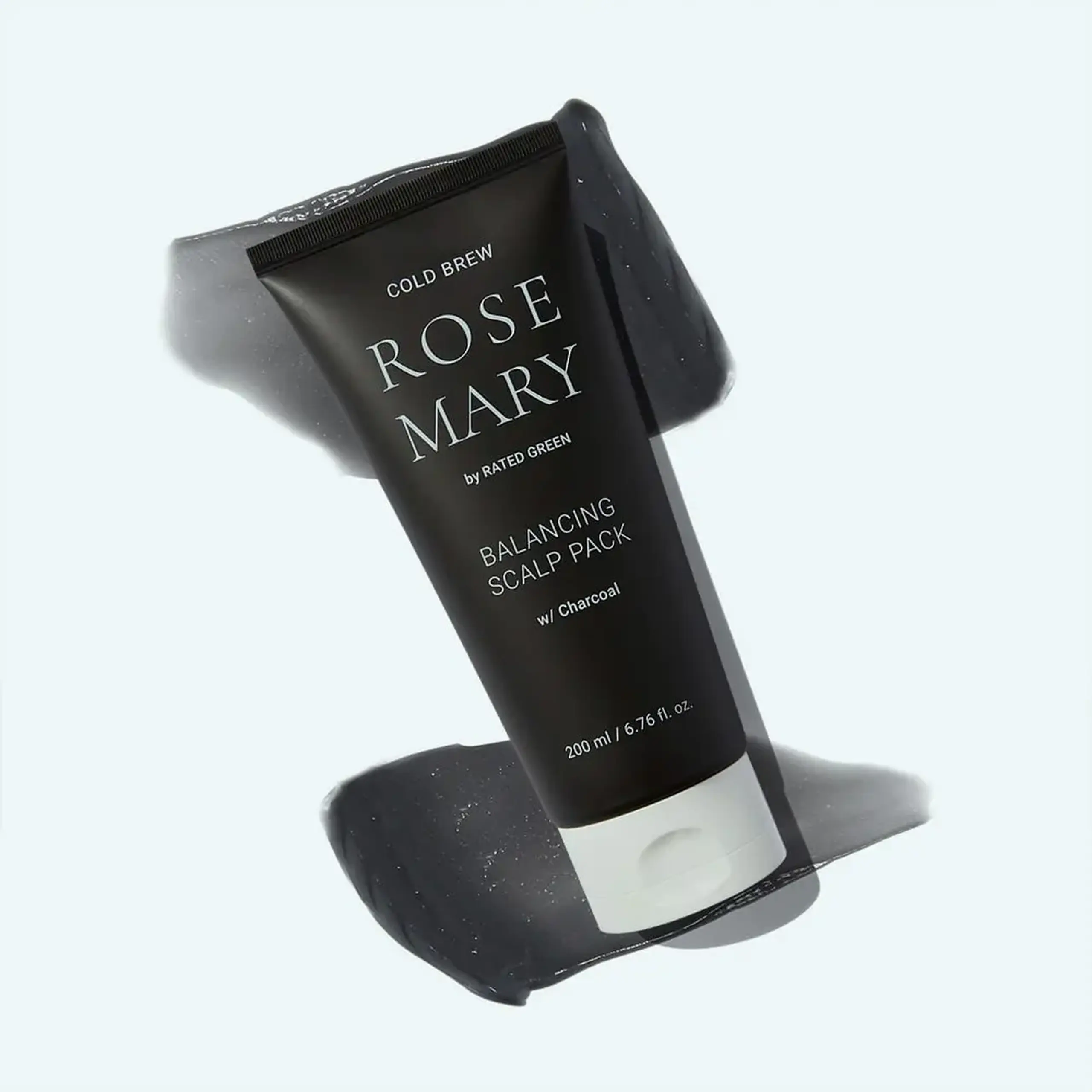 Mască cu cărbune și Rozmarin pentru scalp gras Rated Green Cold Brew Rosemary Balancing Scalp Pack w/Charcoal 200ml