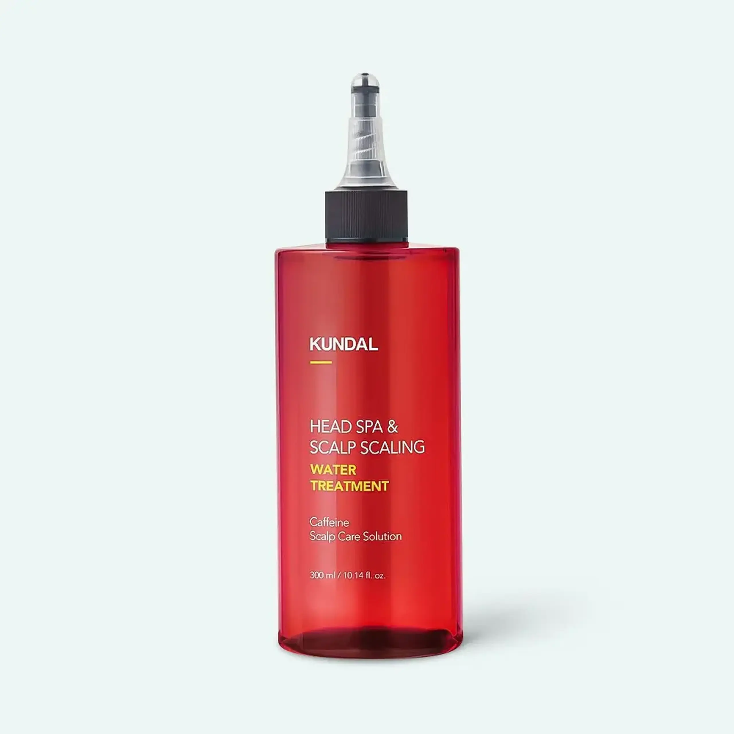 Ser împotriva căderii părului, hrănește şi restabileşte scalpul Kundal Head SPA & Scalp Scaling Caffeine Water Treatment 300ml Herb Mint