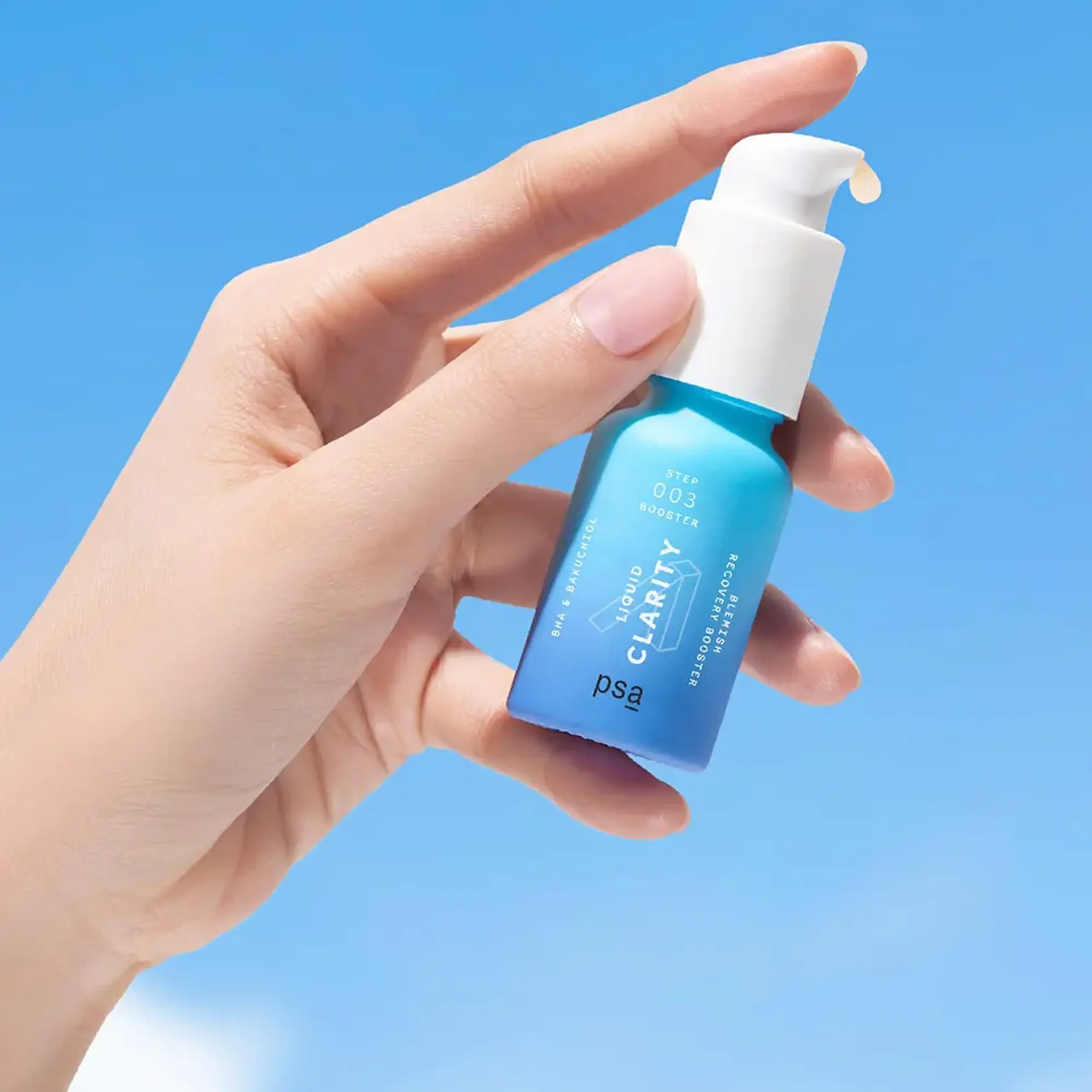 Ser impotriva acneii cu acizi si Bakuchiol PSA Liquid Clarity BHA and Bakuchiol Bleimish Recovery Booster 15ml