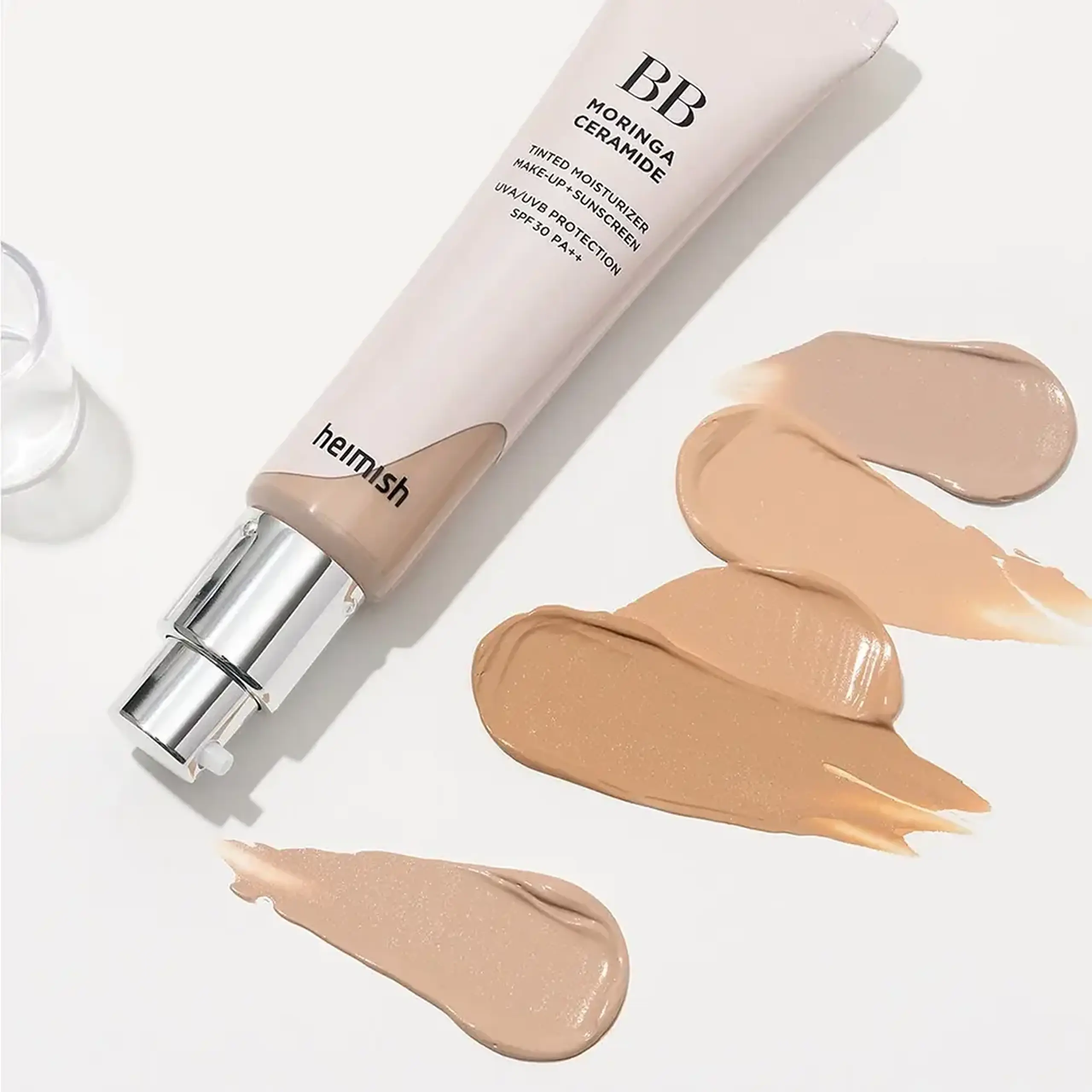 BB hidratant cu ceramide de moringa Heimish Moringa Ceramide BB Cream SPF 30 PA++ 21 Light Beige 30ml