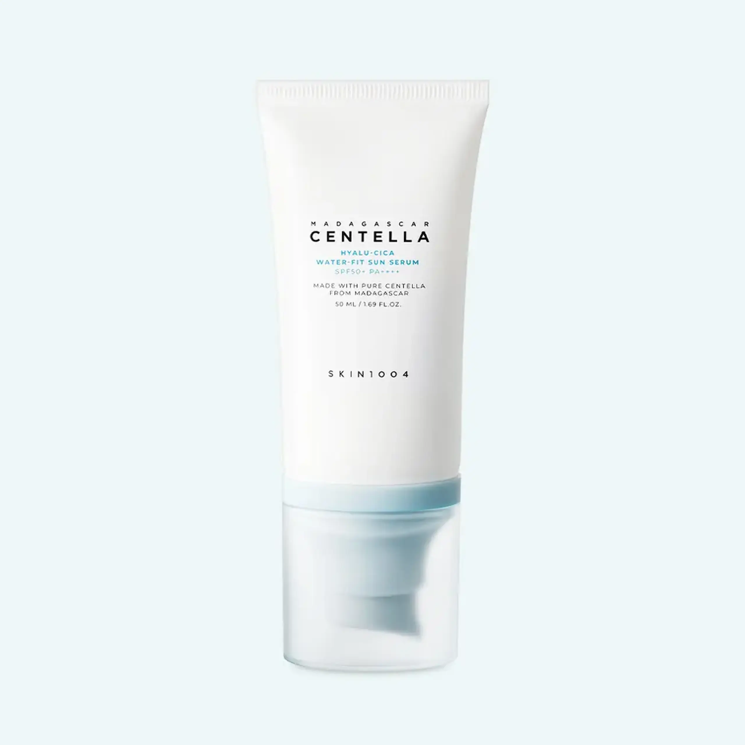 Cremă de protecție solară cu filtre chimice de nouă generație Skin1004 Madagascar Centella Hyalu-Cica Water-Fit Sun Serum 50ml