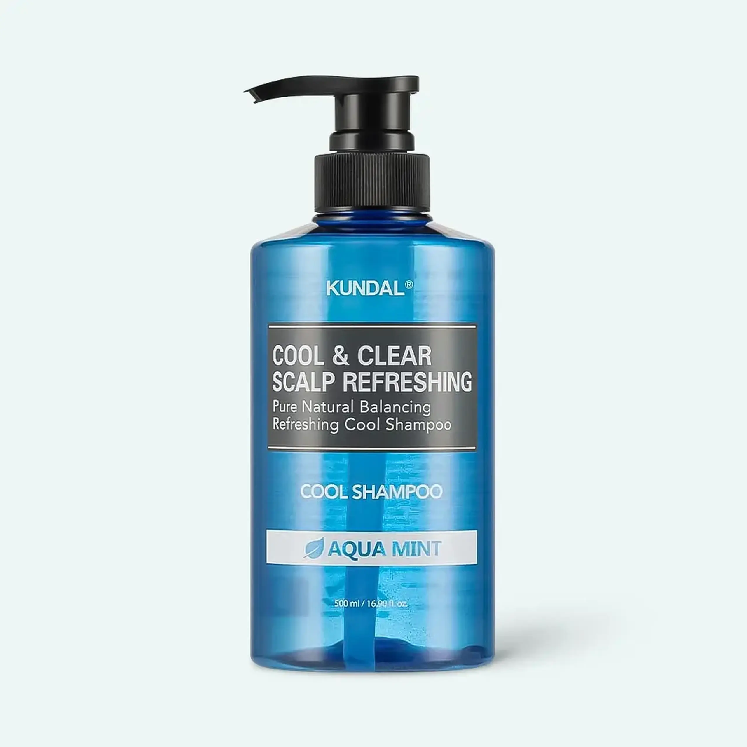Șampon răcoritor pentru scalp Kundal Cool & Clear Scalp Refreshing Shampoo Aqua Mint 500ml