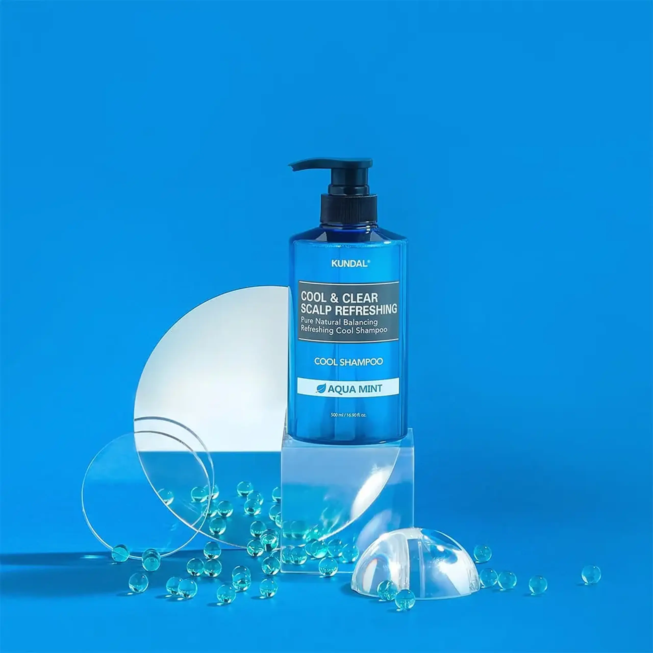Șampon răcoritor pentru scalp Kundal Cool & Clear Scalp Refreshing Shampoo Aqua Mint 500ml