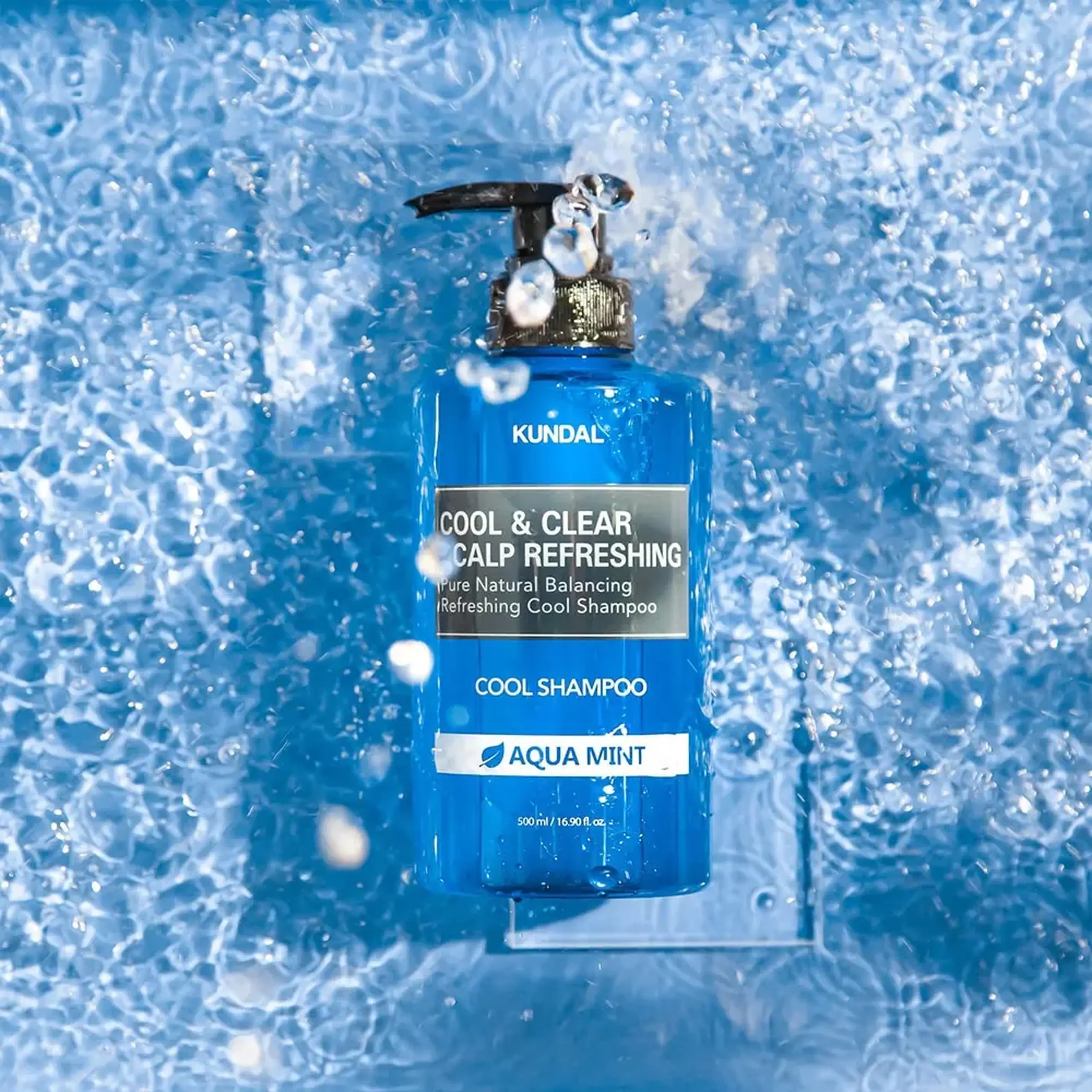 Șampon răcoritor pentru scalp Kundal Cool & Clear Scalp Refreshing Shampoo Aqua Mint 500ml