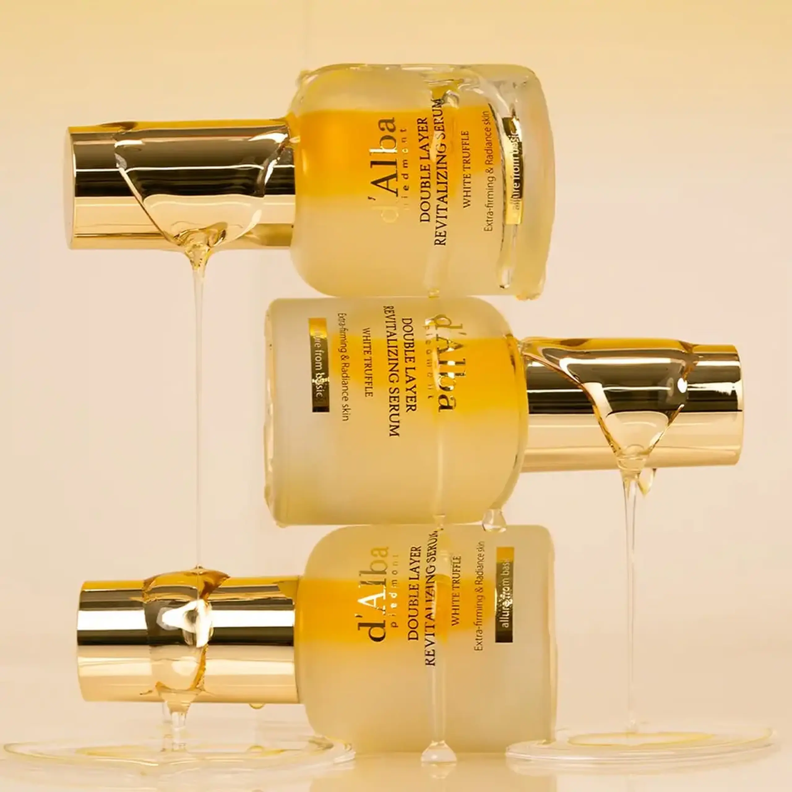 Ser bifazic pentru piele radiantă D'alba White Truffle Double Layer Revitalizing Serum 30ml