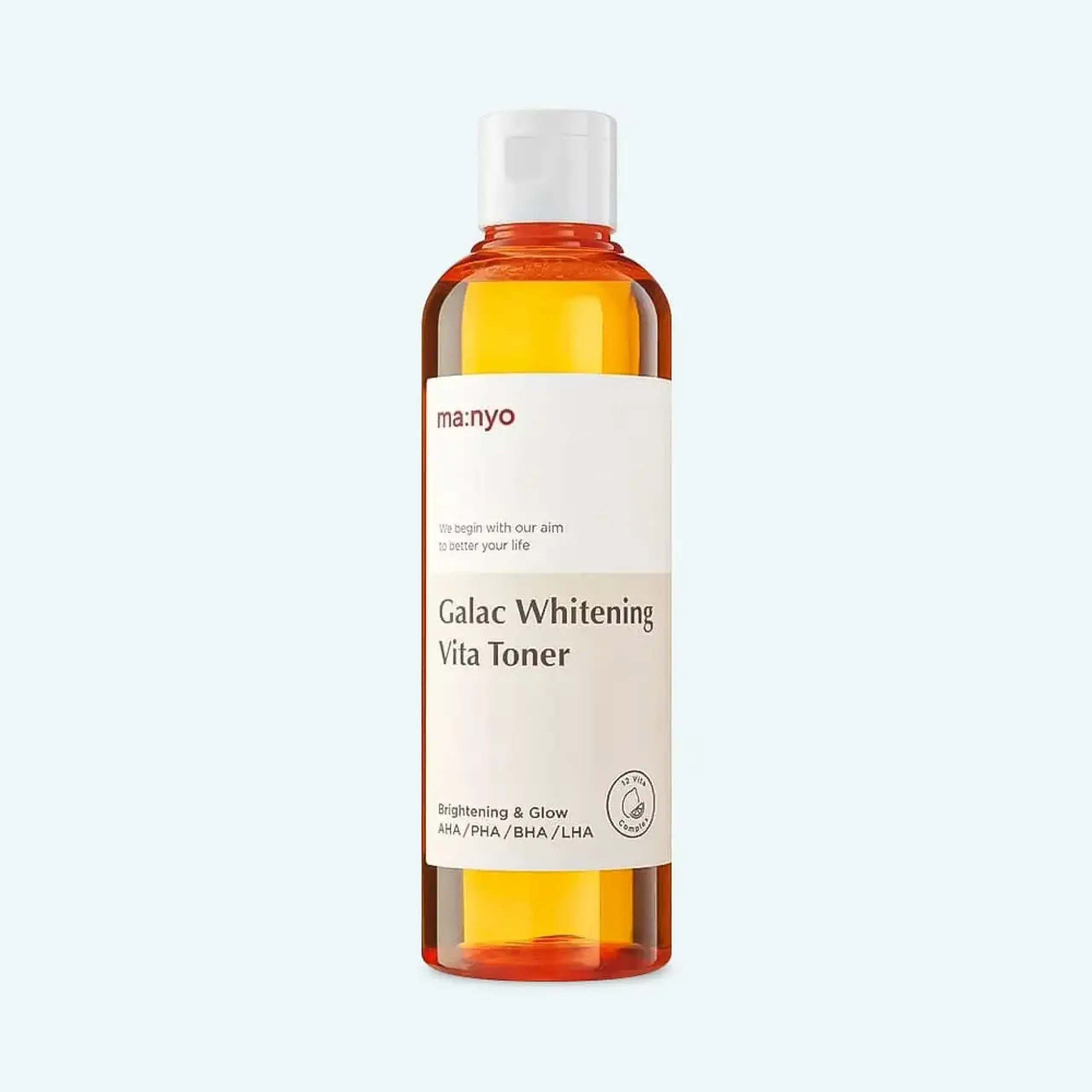 Toner exfoliant cu vitamina C şi acizi Manyo Galac Whitening Vita Toner 210ml