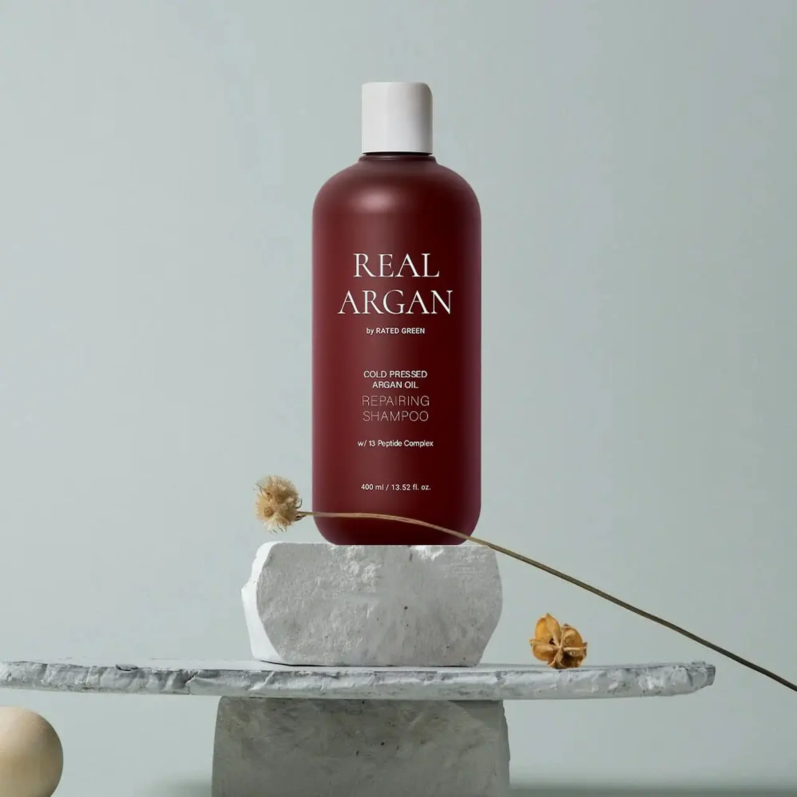 Șampon hidratant cu Ulei de Argan Rated Green Cold Pressed Argan Oil Shampoo 400ml