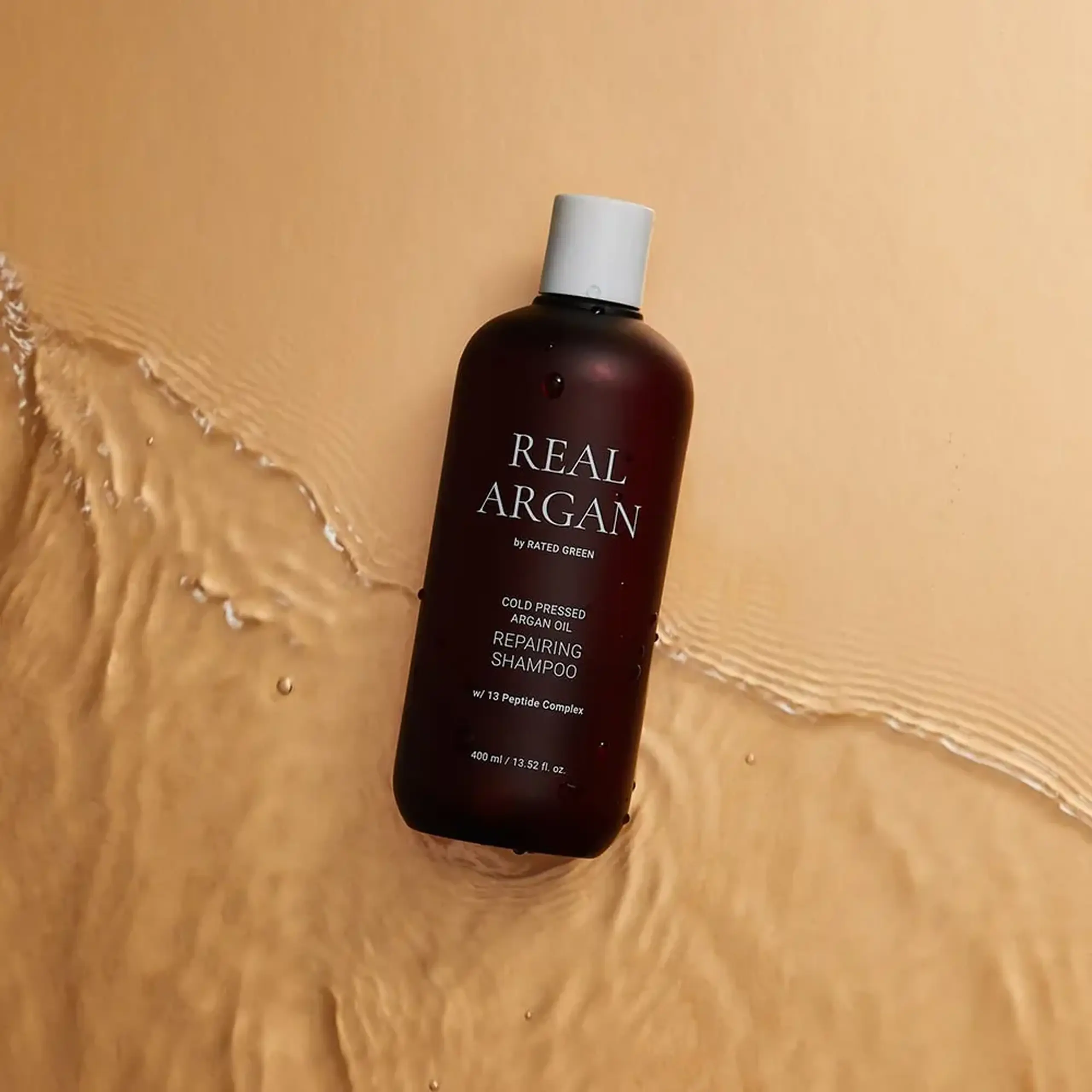 Șampon hidratant cu Ulei de Argan Rated Green Cold Pressed Argan Oil Shampoo 400ml