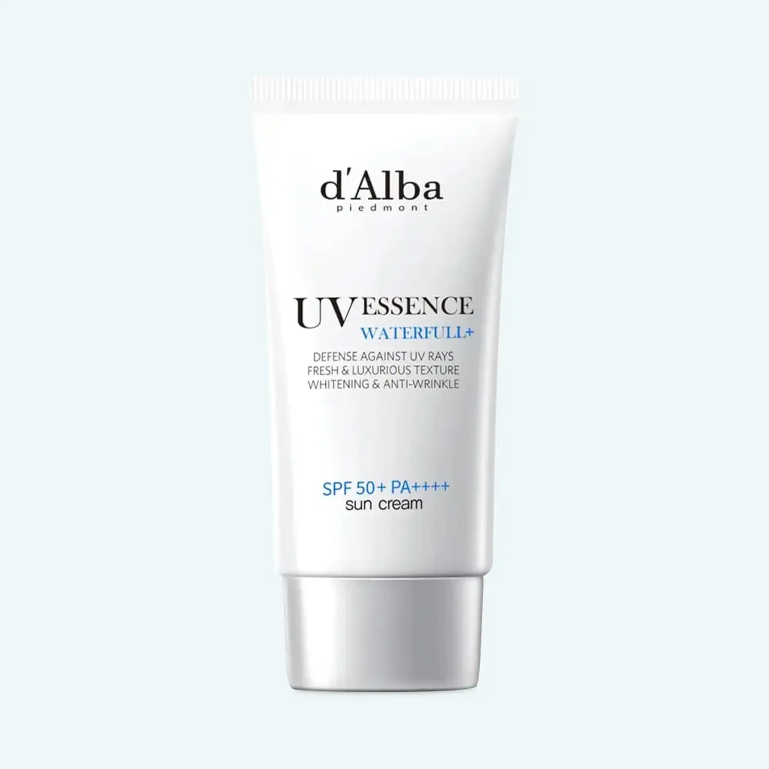 Protecție solară ultraușoară cu filtre chimice de nouă generație D'Alba Waterfull Essence Sun cream SPF50+ PA++++ 50ml