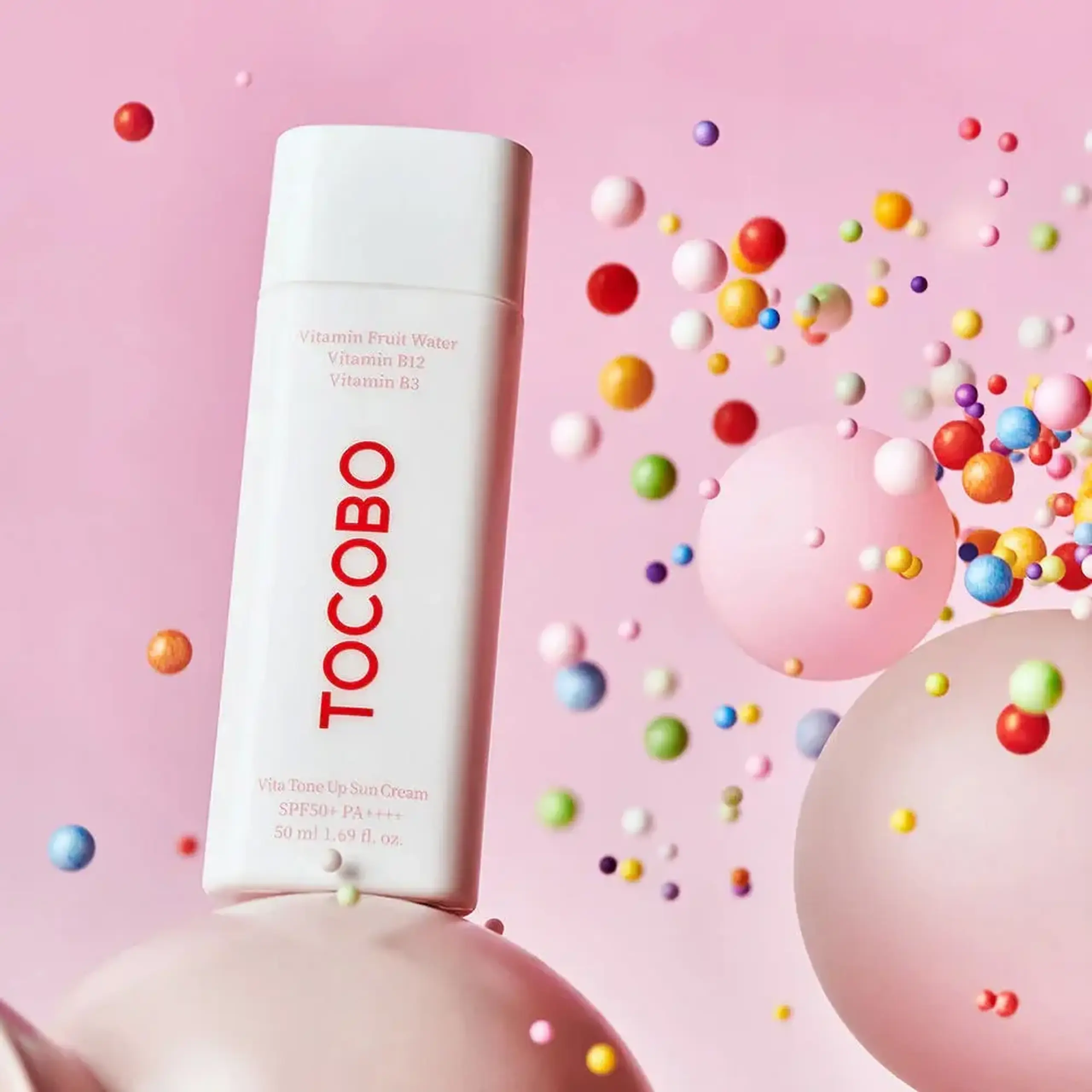 Cremă de protecţie solară cu vitamina E Tocobo Vita Tone Up Sun Cream SPF50+ PA++++ 50ml8806133613948