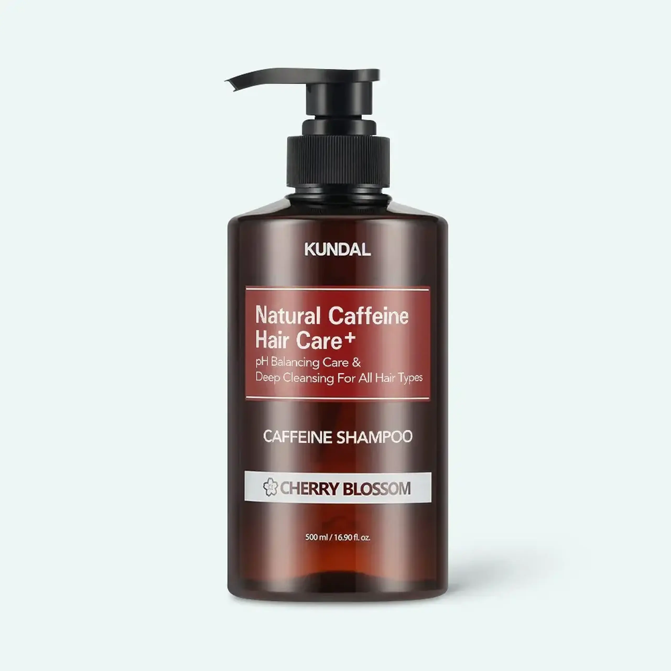 Şampon anticădere cu cofeină Kundal Caffeine Shampoo Cherry Blossom 500ml