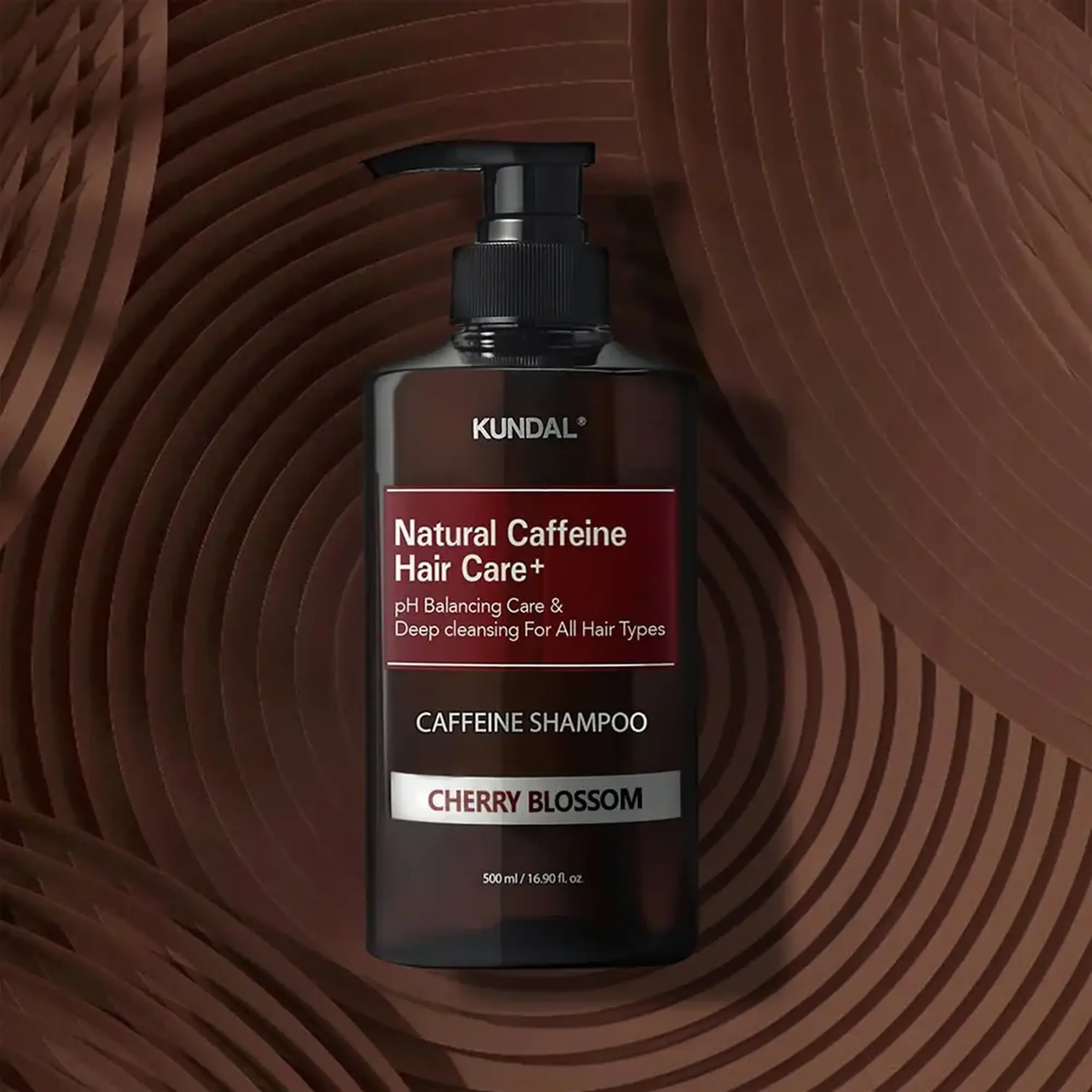 Şampon anticădere cu cofeină Kundal Caffeine Shampoo Cherry Blossom 500ml