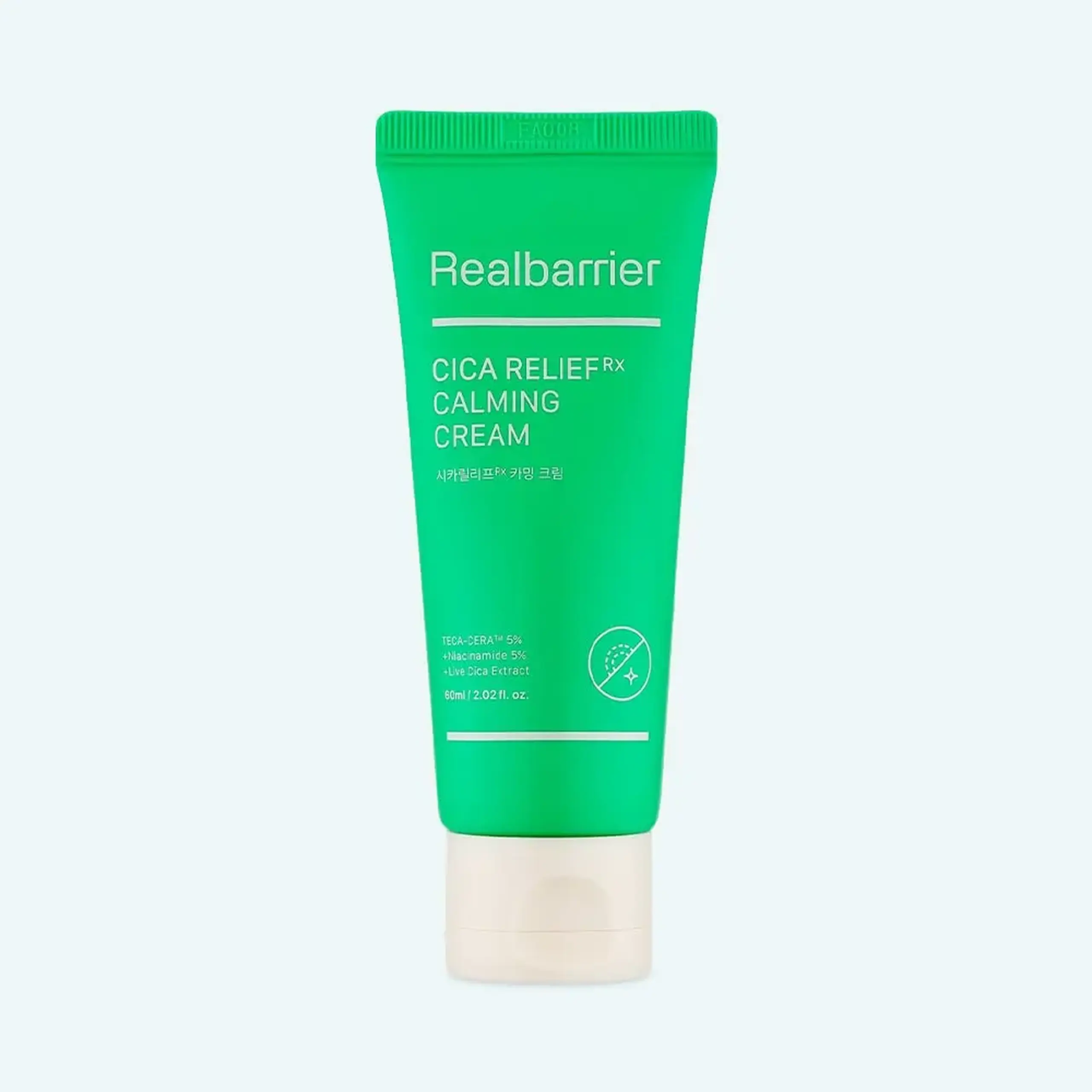 Cremă hidratantă cu efect liniștitor cu extract de Centella Asiatica Real Barrier Cicarelief Rx Calming Cream 60ml