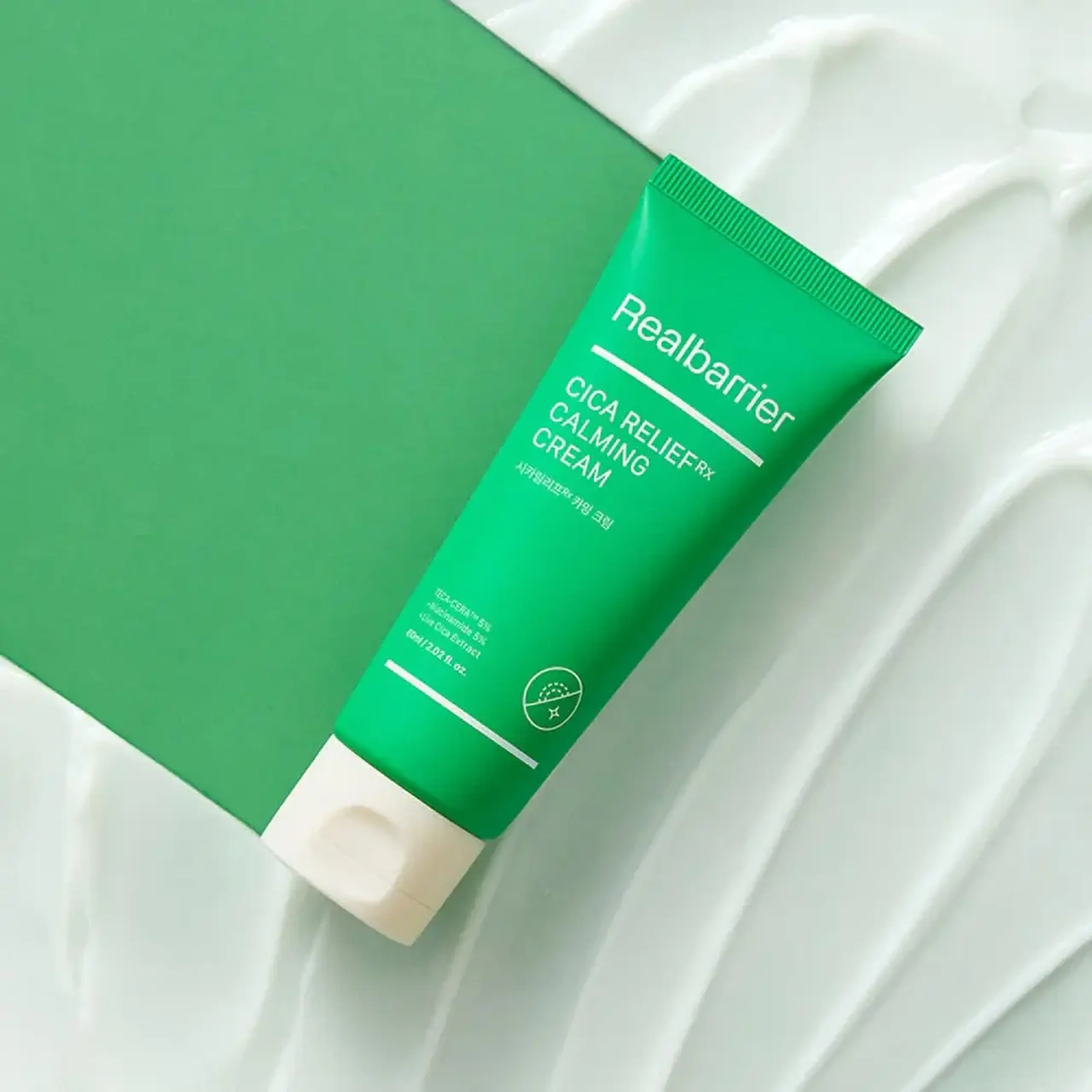 Cremă hidratantă cu efect liniștitor cu extract de Centella Asiatica Real Barrier Cicarelief Rx Calming Cream 60ml