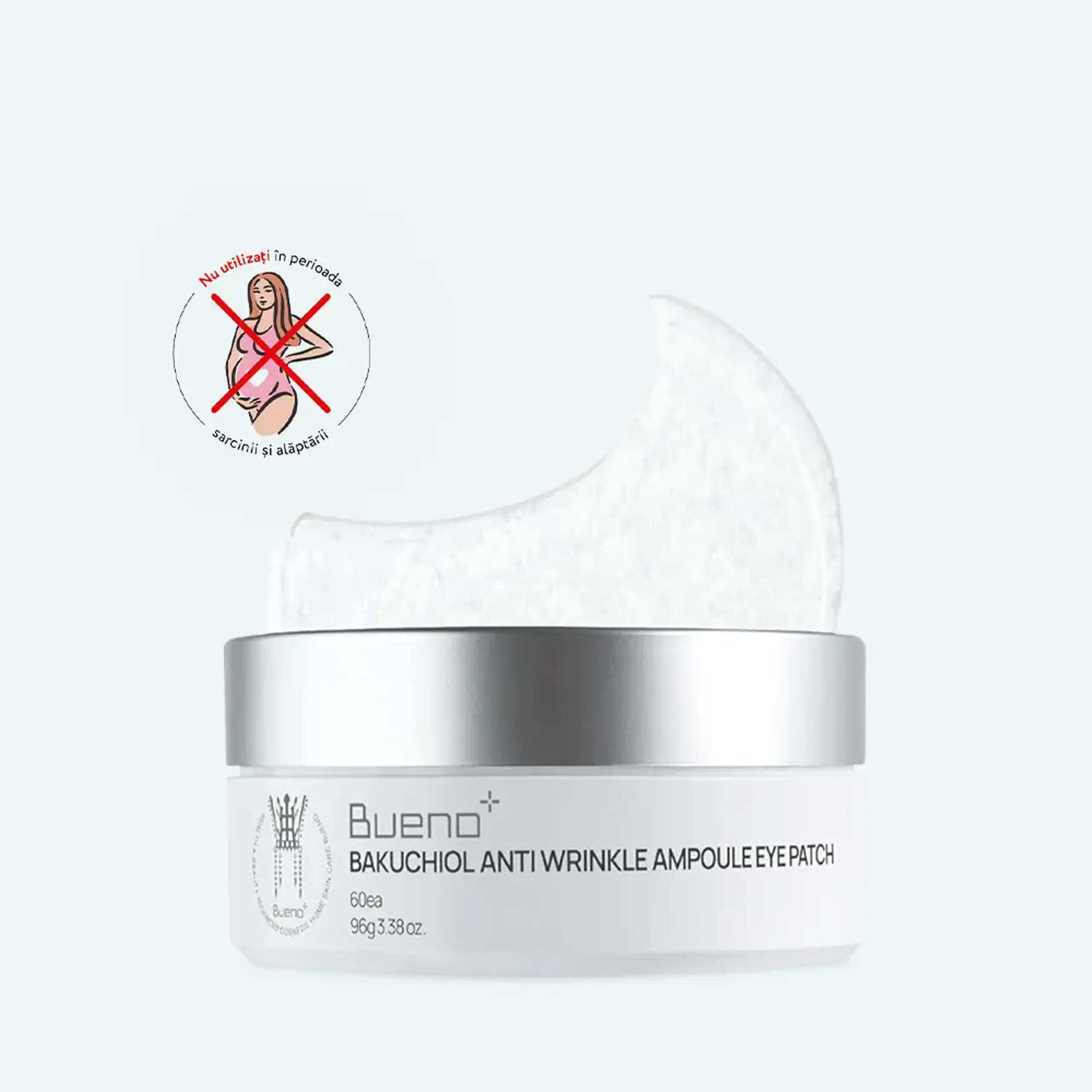 Măşti din hidrogel cu bacuchiol Bueno Bakuchiol Anti Wrinkle Eye Patch 30big+30small pcs