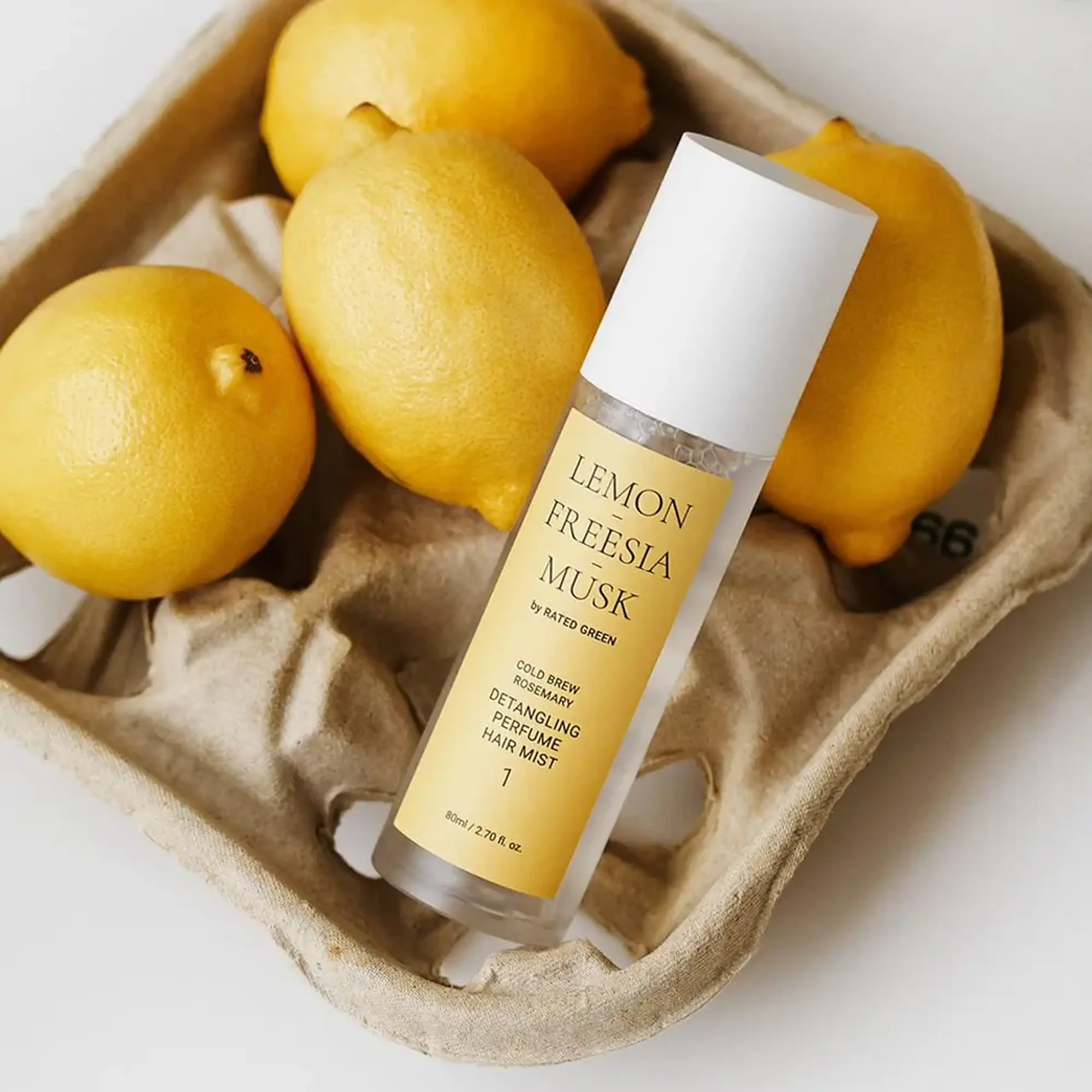 Mist parfumat pentru dezcălcirea părului Rated Green Detangling Perfume Hair Mist 1 Lemon Fresia Musk 80ml