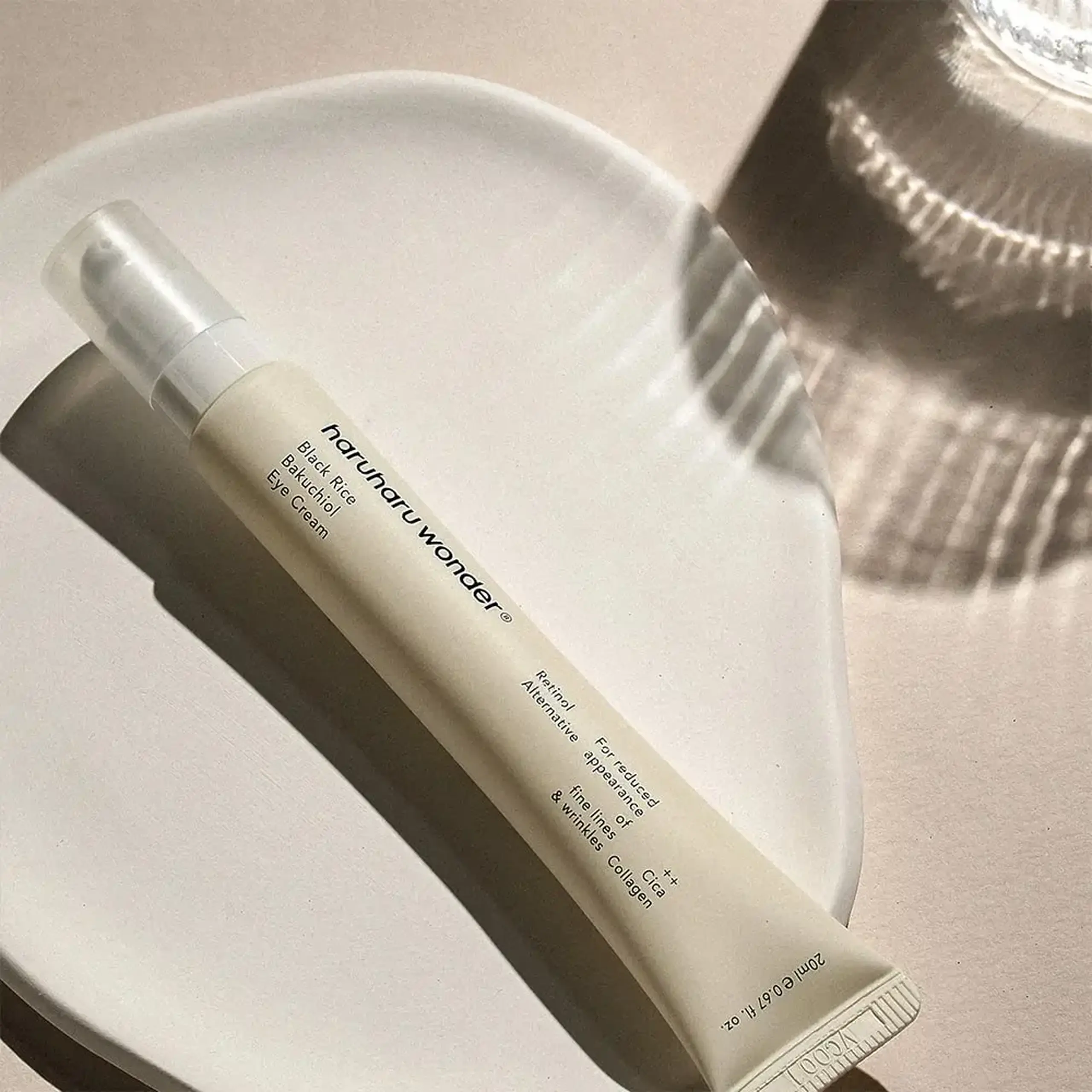 Cremă de ochi cu bacuchiol şi orez negru fermentat Haruharu Wonder Black Rice Bakuchiol Eye Cream 20ml