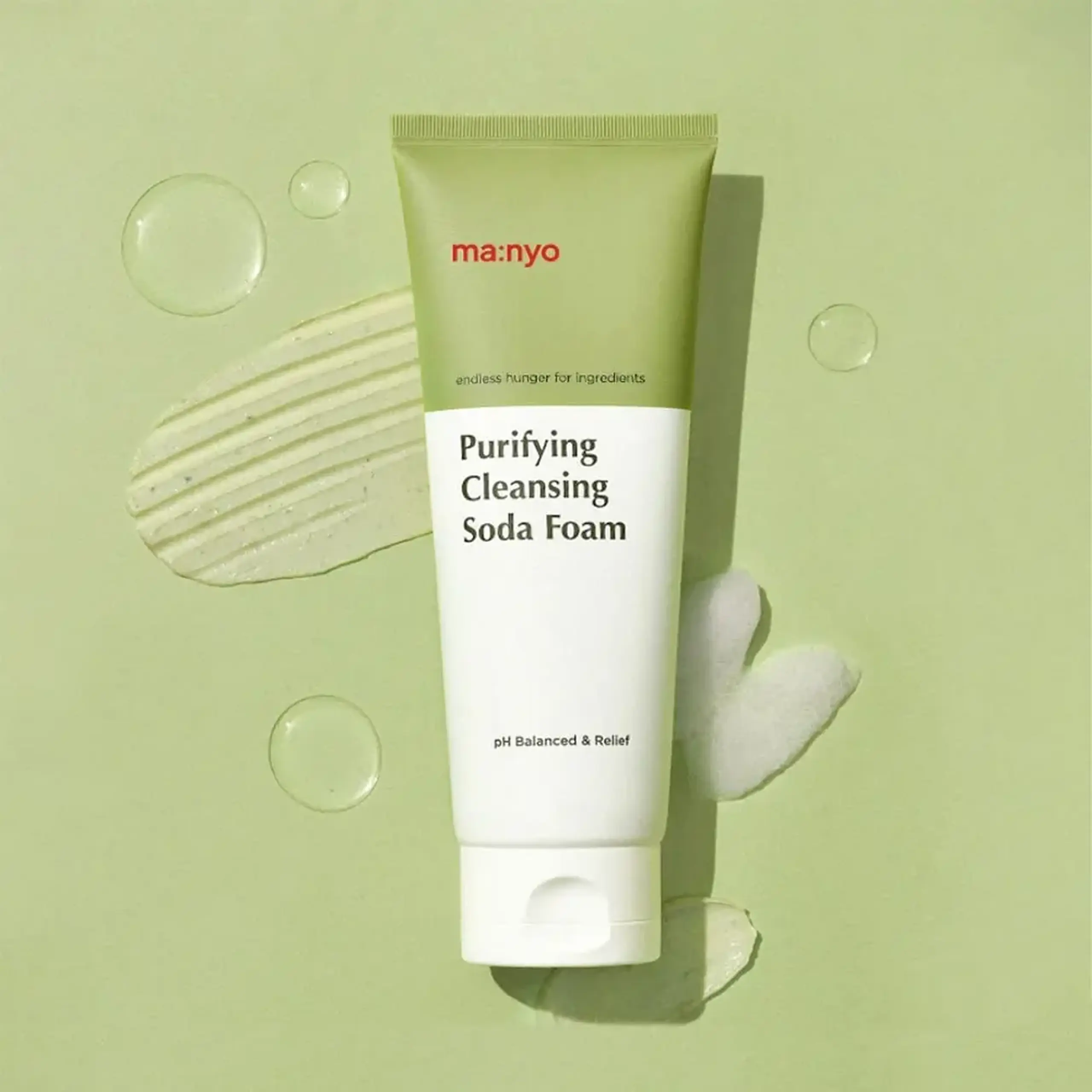 Spumă pentru faţă antisebum pentru tenul gras şi mixt Manyo Factory Purifying Cleansing Soda Foam 150ml