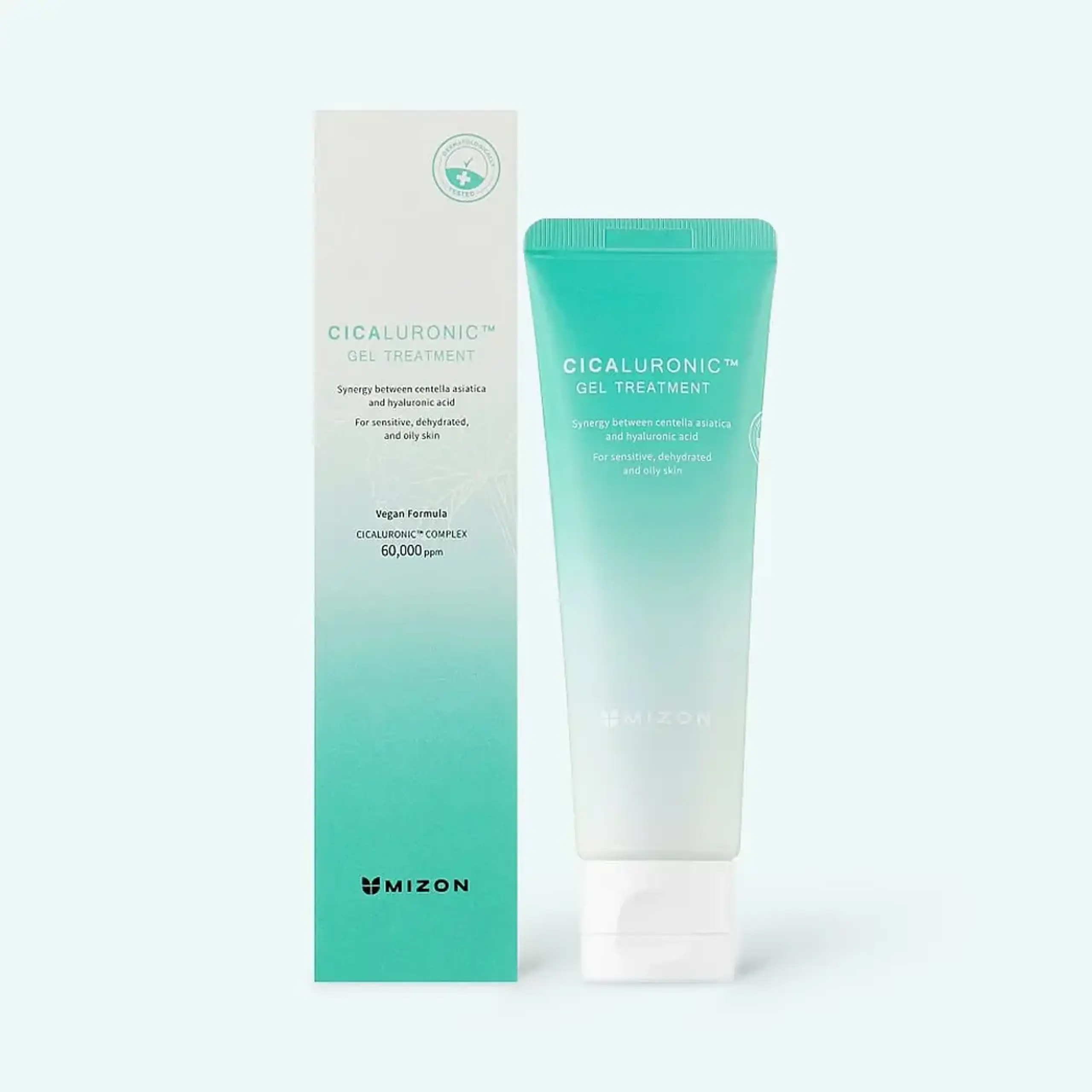 Cremă-gel vegană-calmantă Mizon Cicaluronic Gel Treatment 50ml