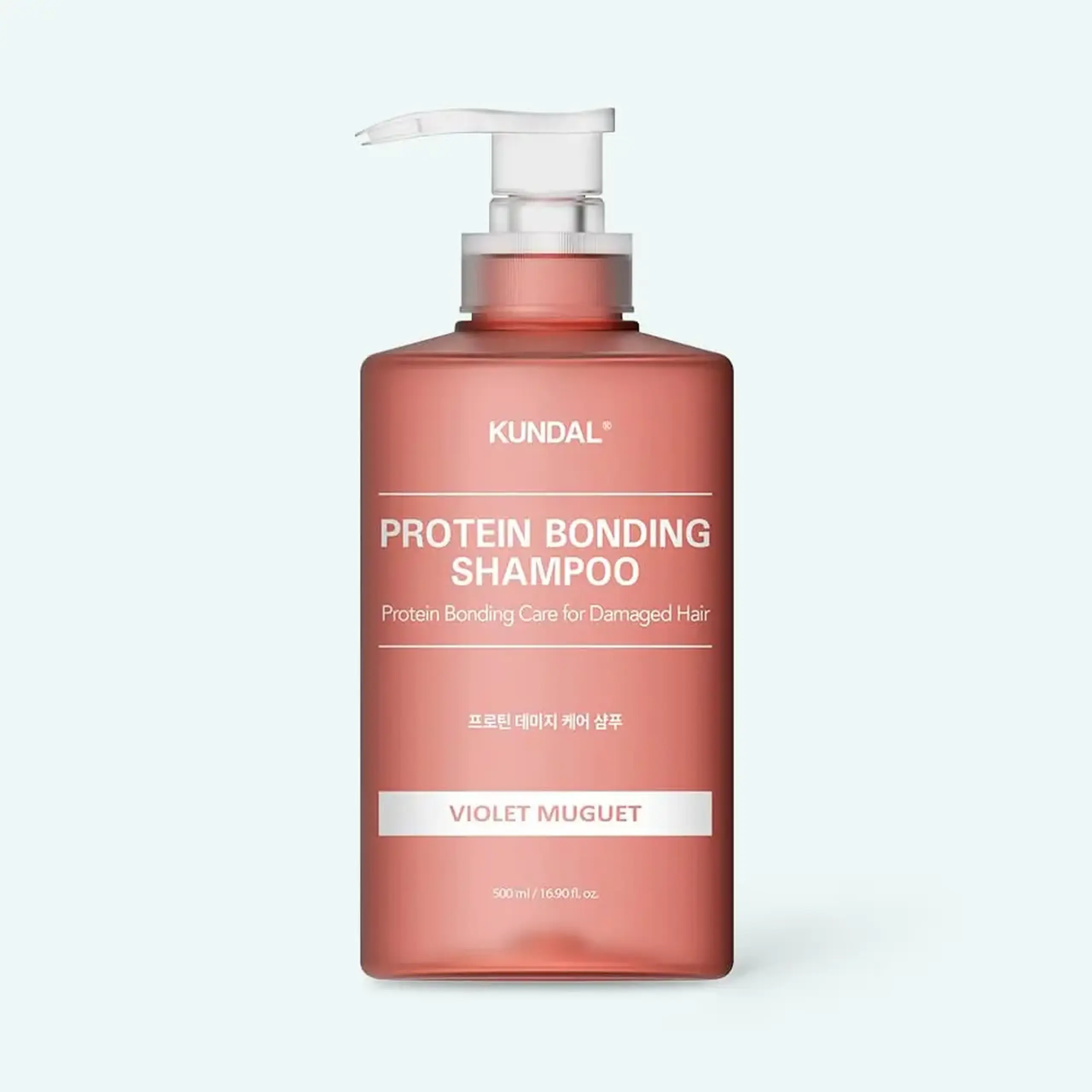 Șamponul revitalizează părul fragil și deteriorat Kundal Protein Bonding Shampoo 500ml Violet Muguet