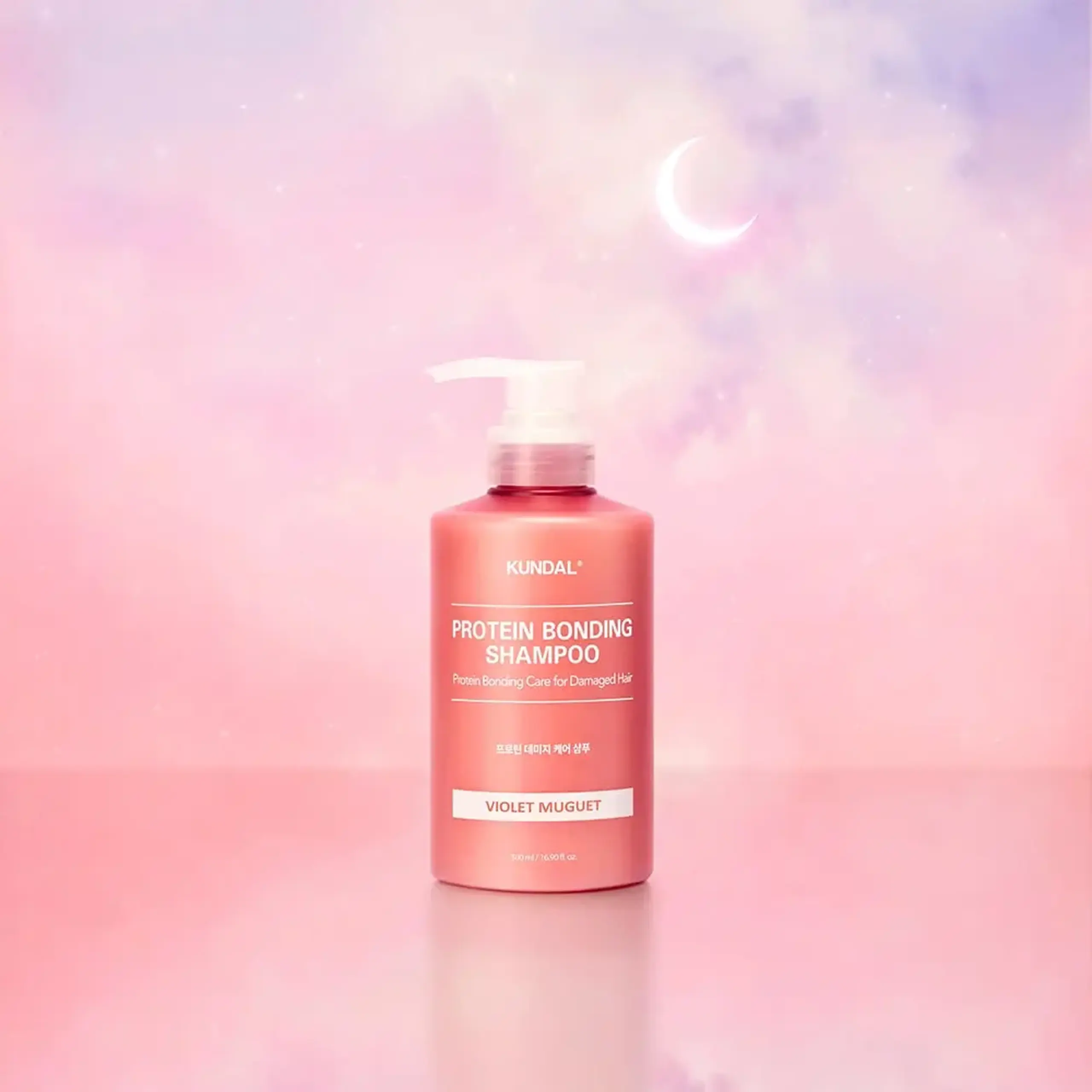 Șamponul revitalizează părul fragil și deteriorat Kundal Protein Bonding Shampoo 500ml Violet Muguet