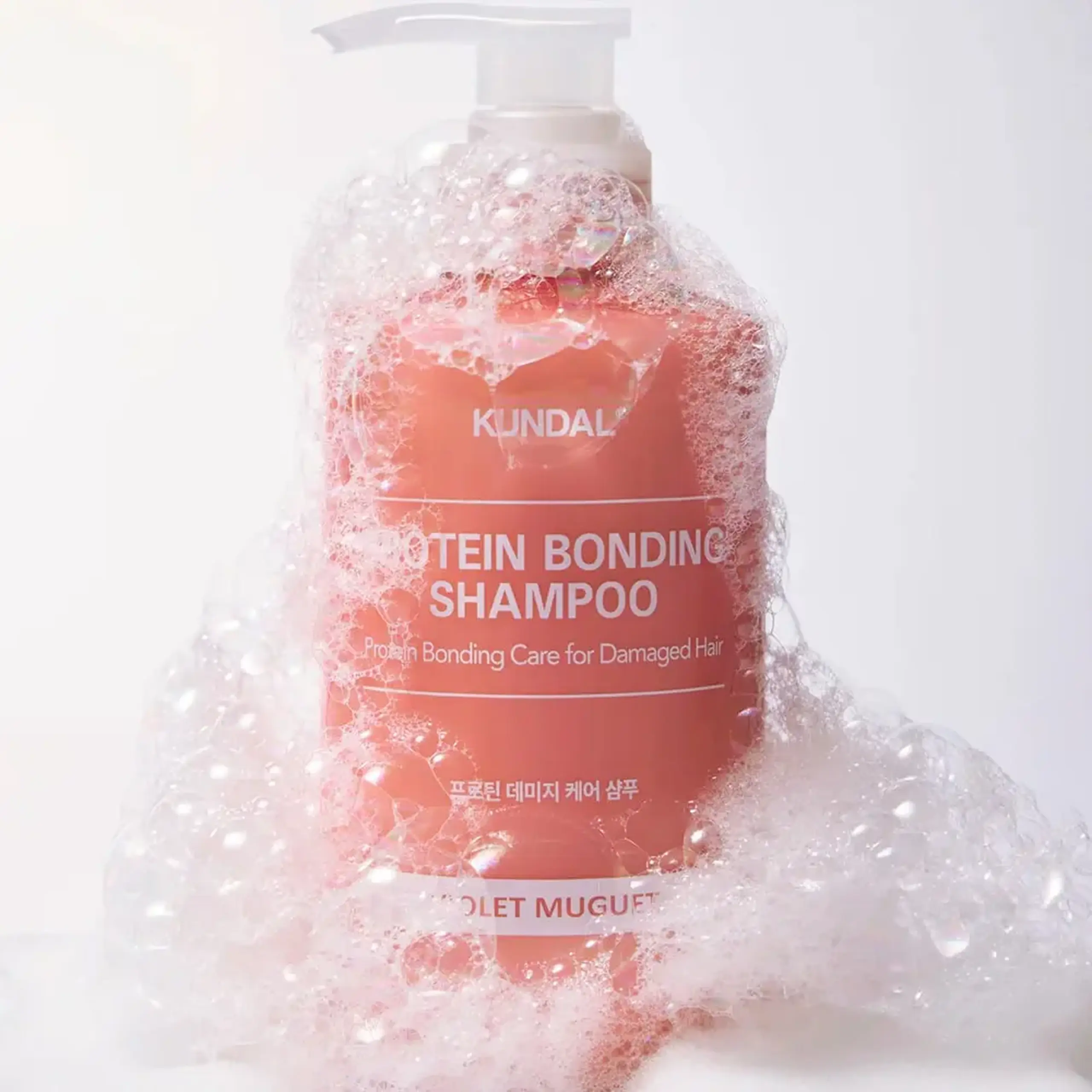 Șamponul revitalizează părul fragil și deteriorat Kundal Protein Bonding Shampoo 500ml Violet Muguet