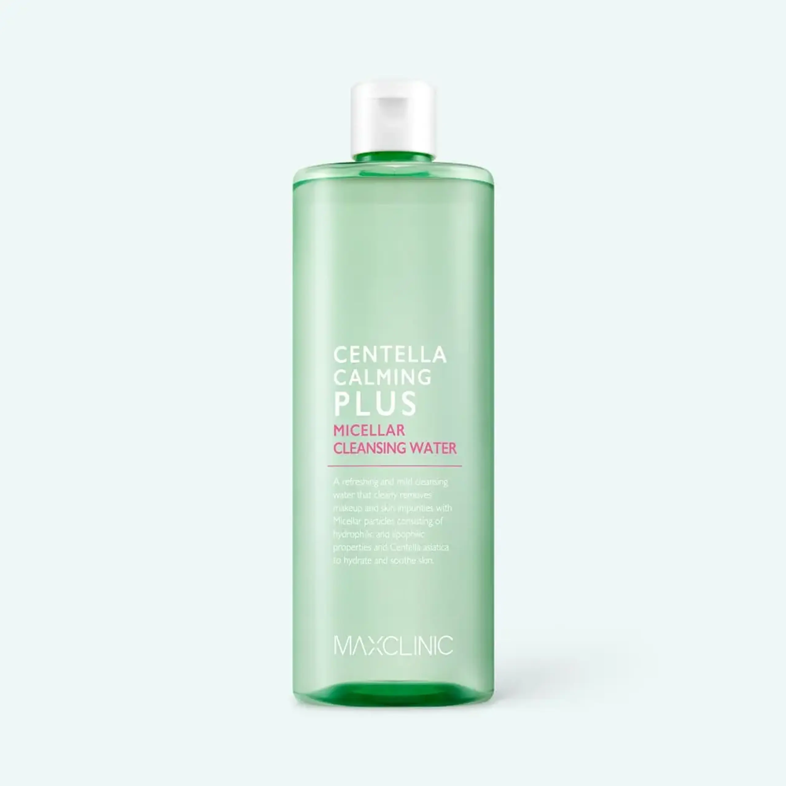 Apa micelară cu efect de hidratare şi calmare a tenului MAXCLINIC Centella Calming Plus Micellar Cleansing Water 500ml