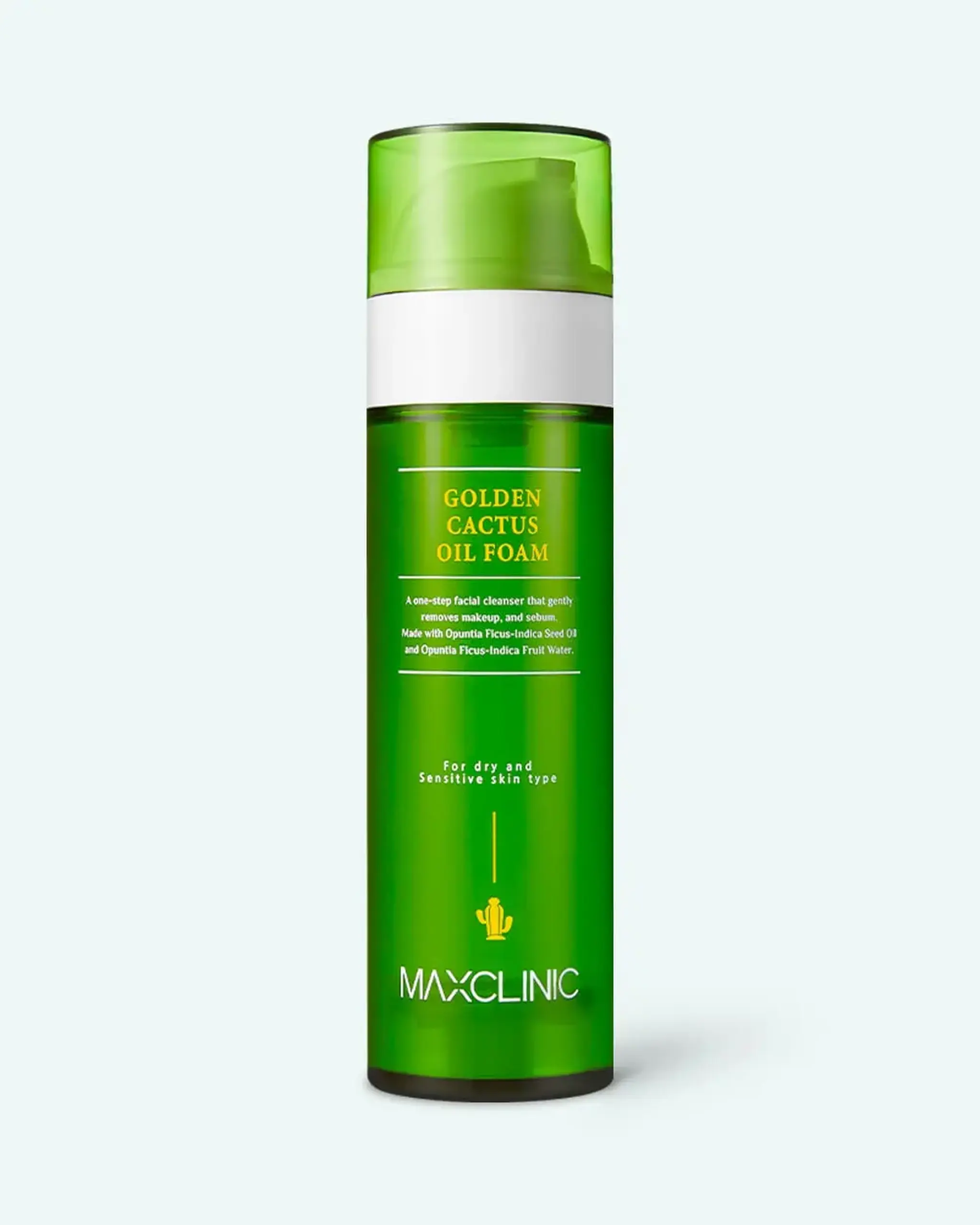 Produs multifuncțional 2 în 1 cu ulei din semințe de Opuntia Maxclinic Golden Cactus Oil Foam 110g