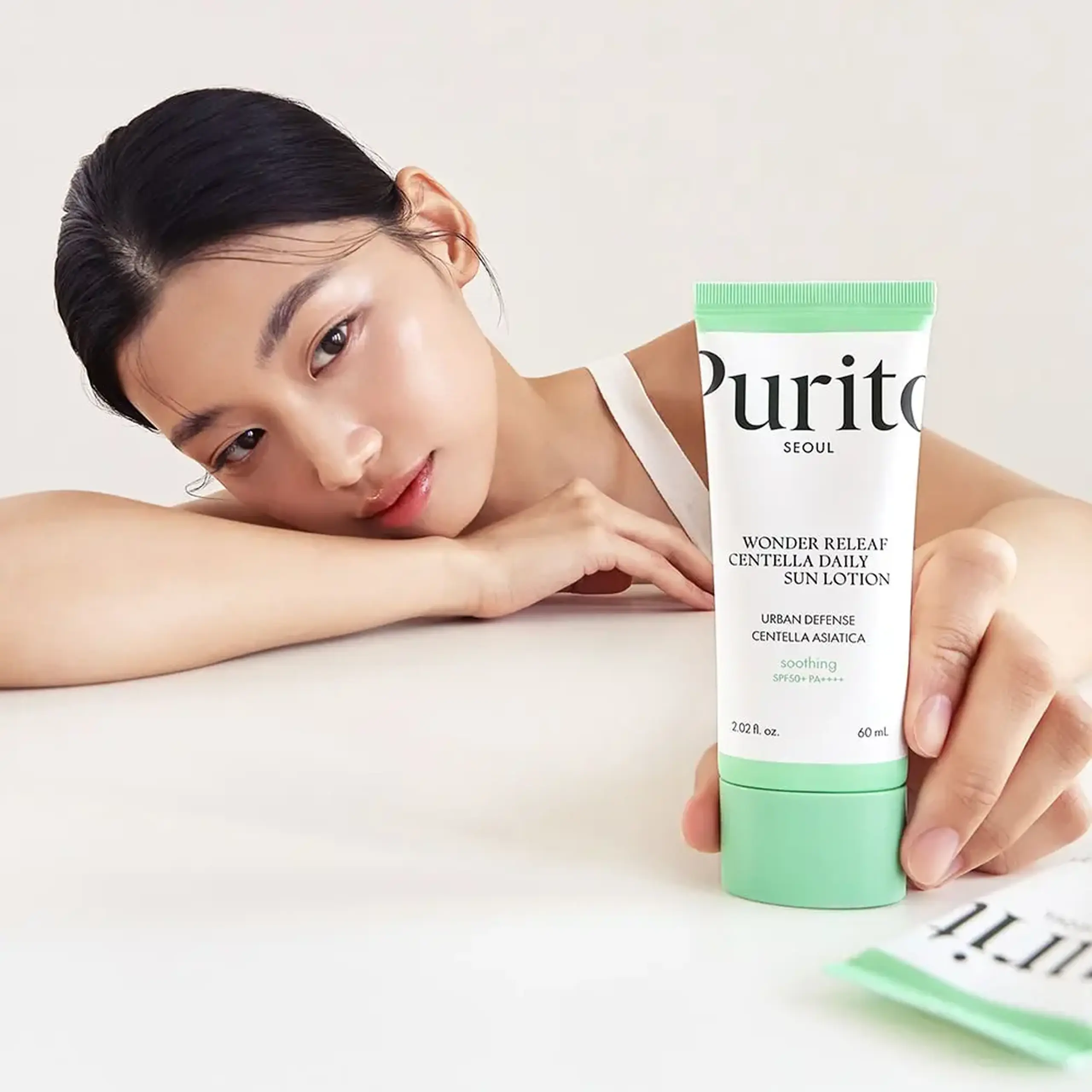 Cremă de protecție solară cu Centella Purito Seoul Wonder Releaf Centella Daily Sun Lotion 60 ml