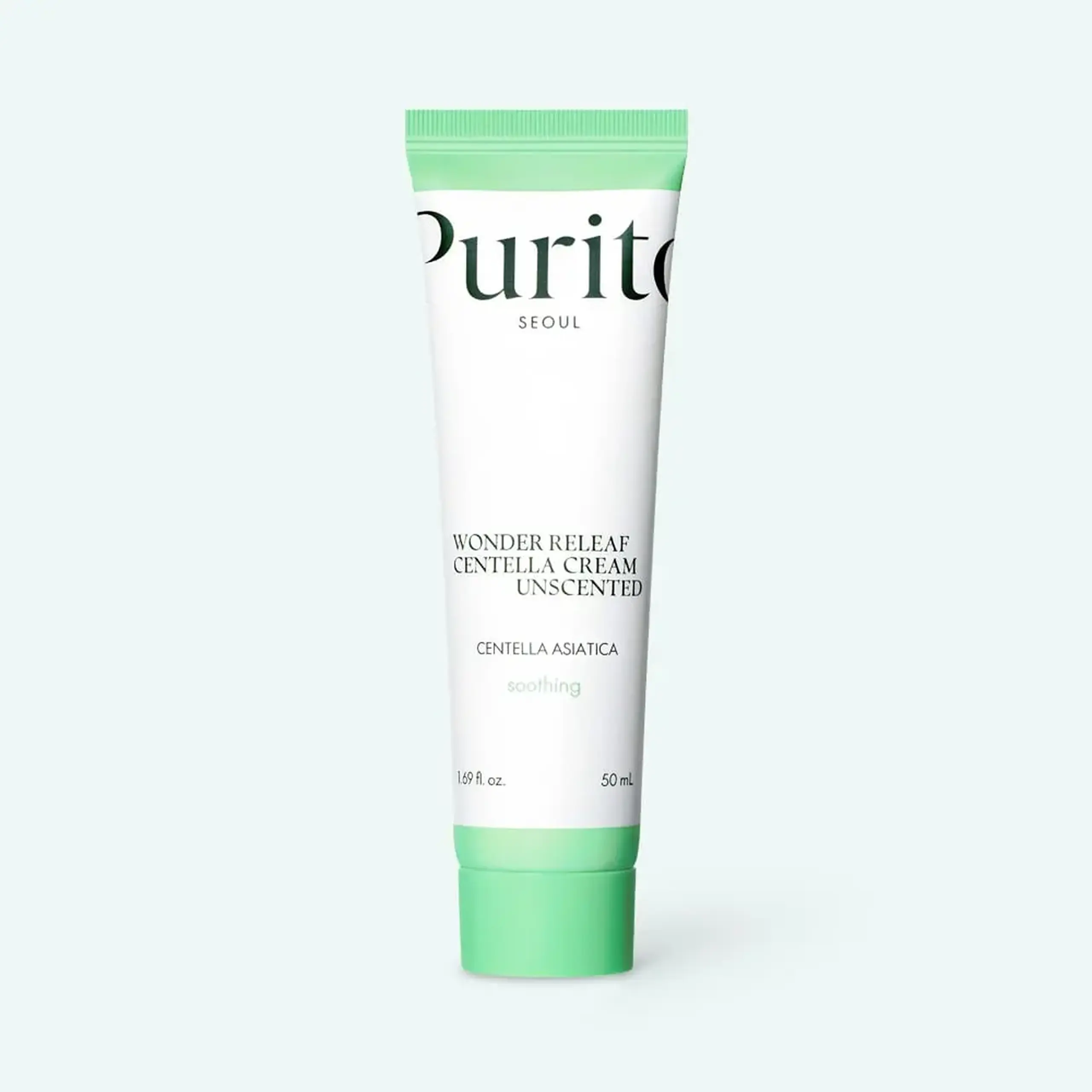 Cremă hidratantă cu extract de Centella Asiatica (fără parfum) Purito Seoul Wonder Releaf Centella Cream Unscented 50ml