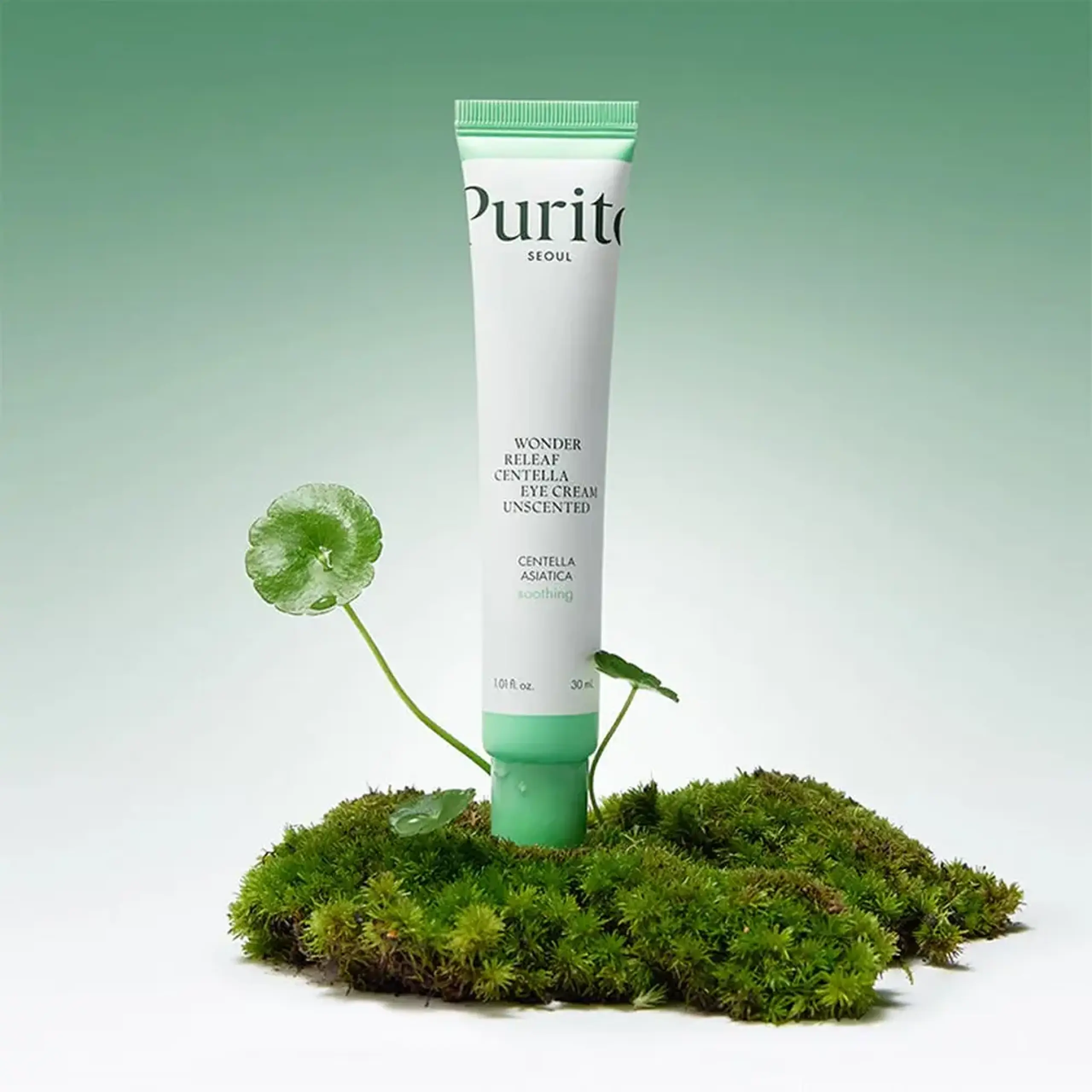 Cremă pentru conturul ochilor cu Centella Asiatica Purito Wonder Releaf Centella Eye Cream Unscented 30ml