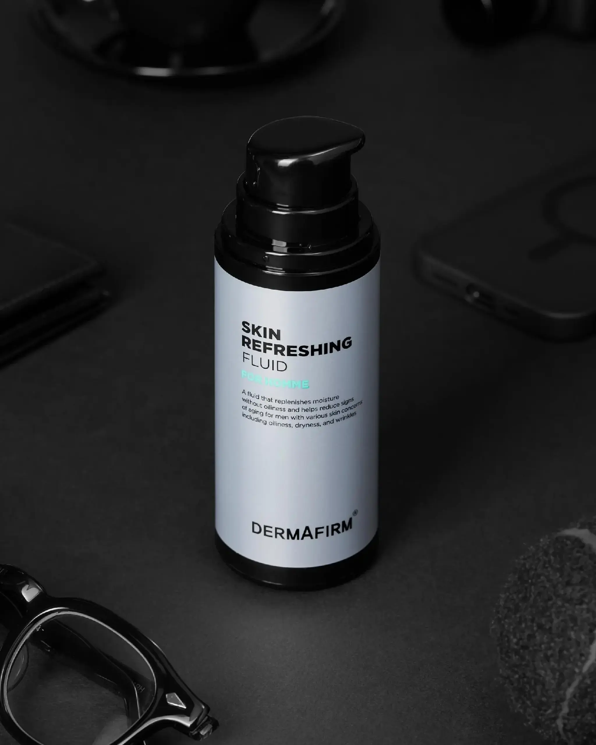 Fluid hidratant pentru bărbați DERMAFIRM Skin Refreshing Fluid for Homme 120ml