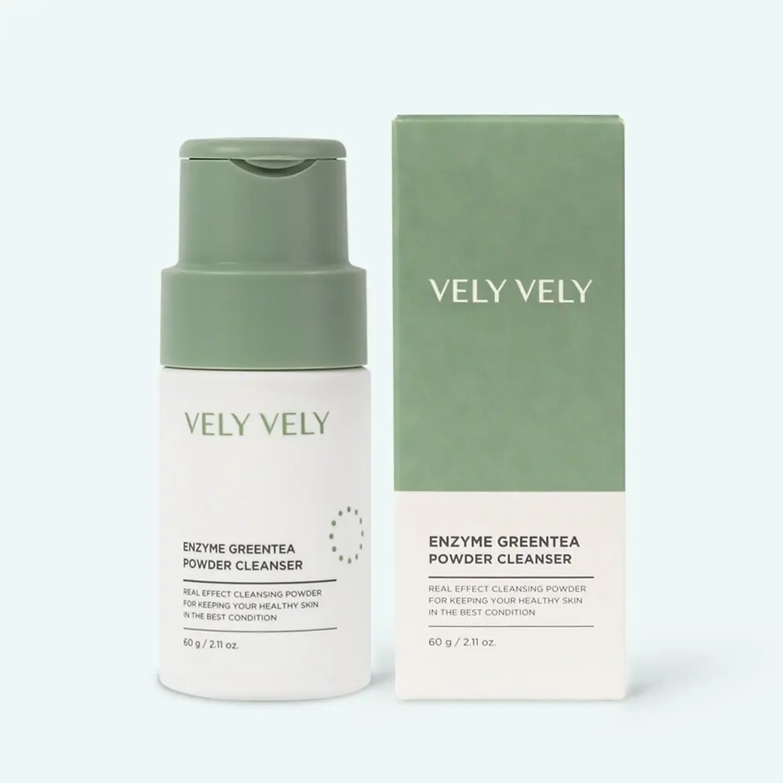 Pudra enzimatică cu extract de ceai verde VELY VELY Enzyme Greentea Powder Cleanser 60g