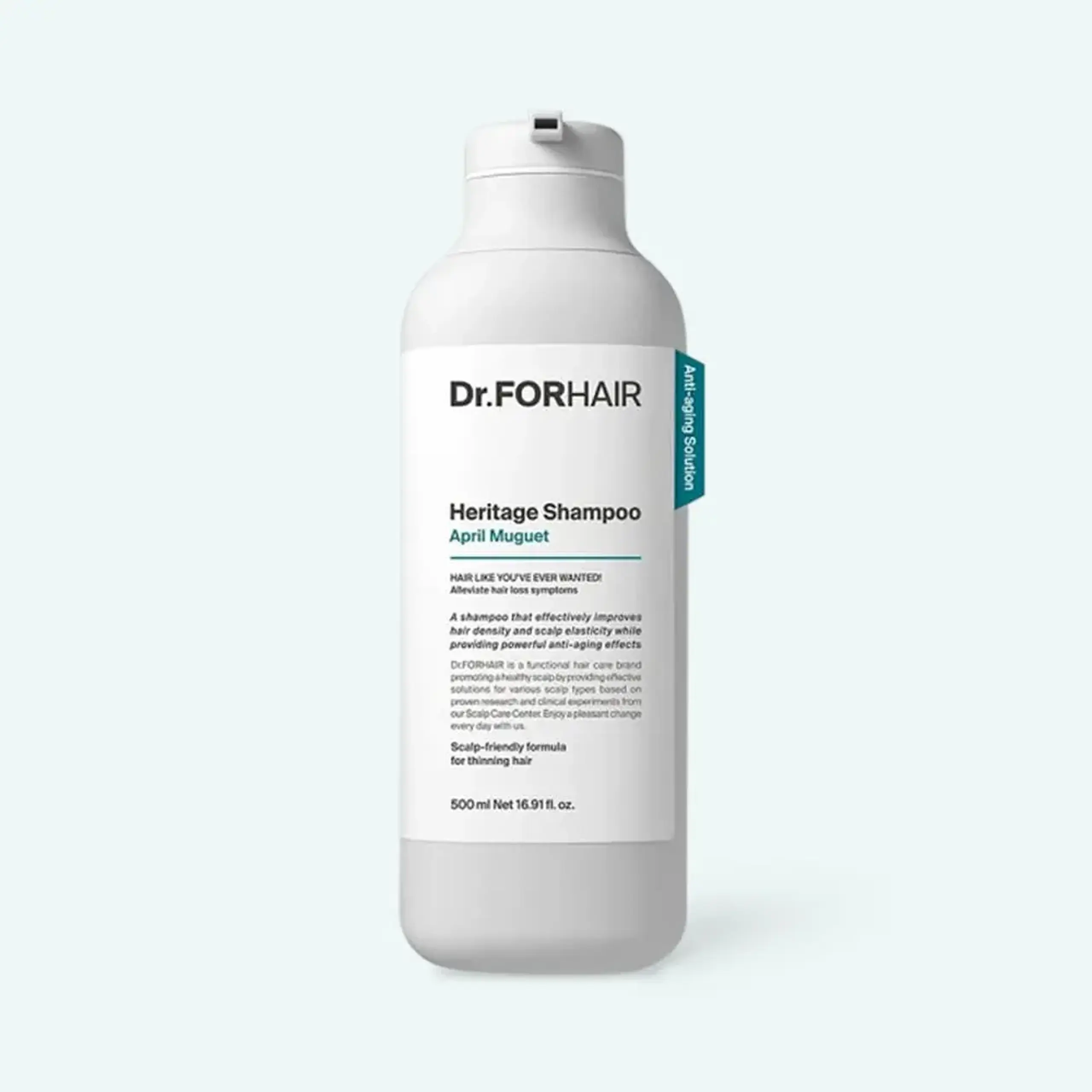 Șampon pentru scalp și păr slăbit Dr.ForHair Heritage Shampoo #April Muguet 500ml