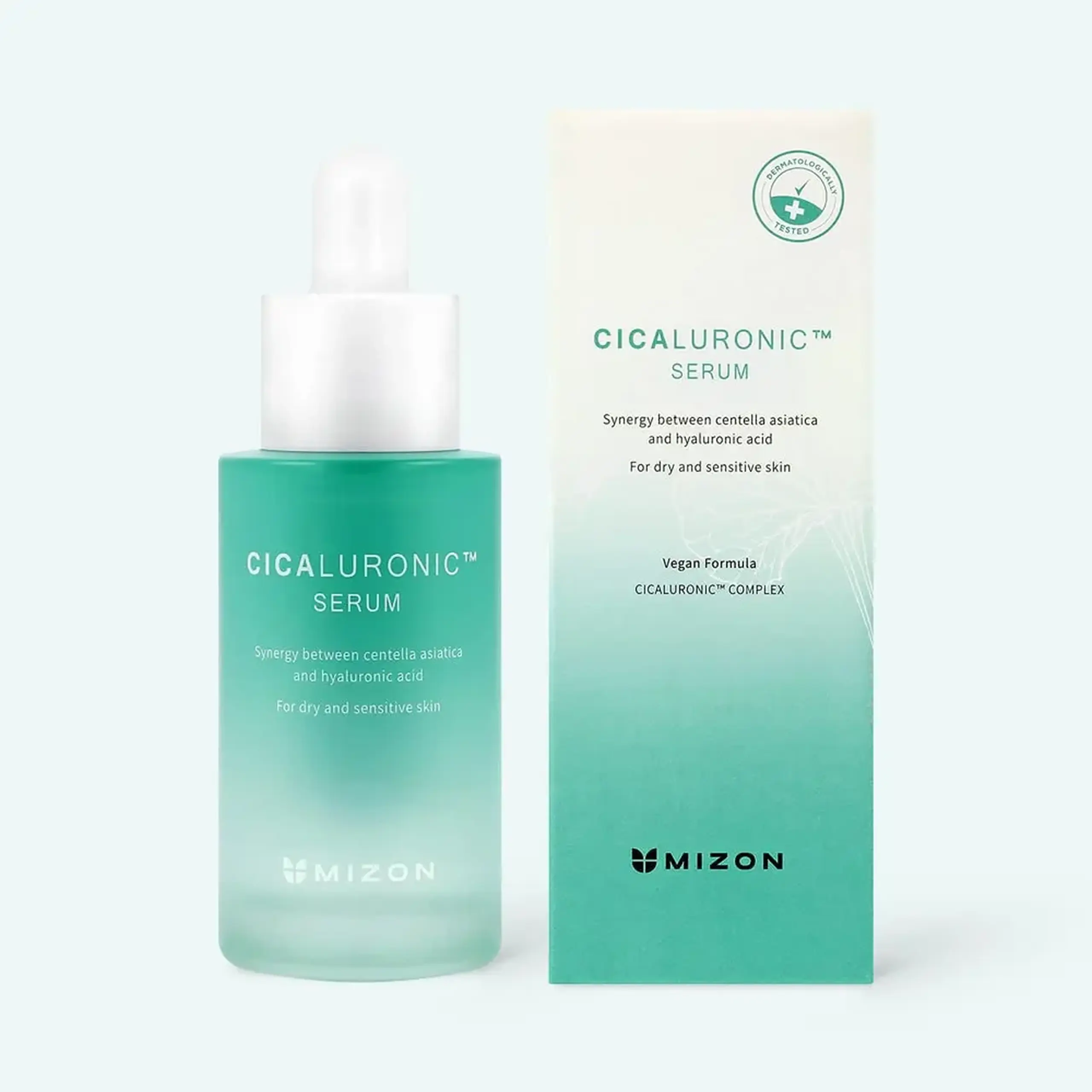 Ser hidratant cu 8 tipuri de acid hialuronic Mizon Cicaluronic Serum 30ml