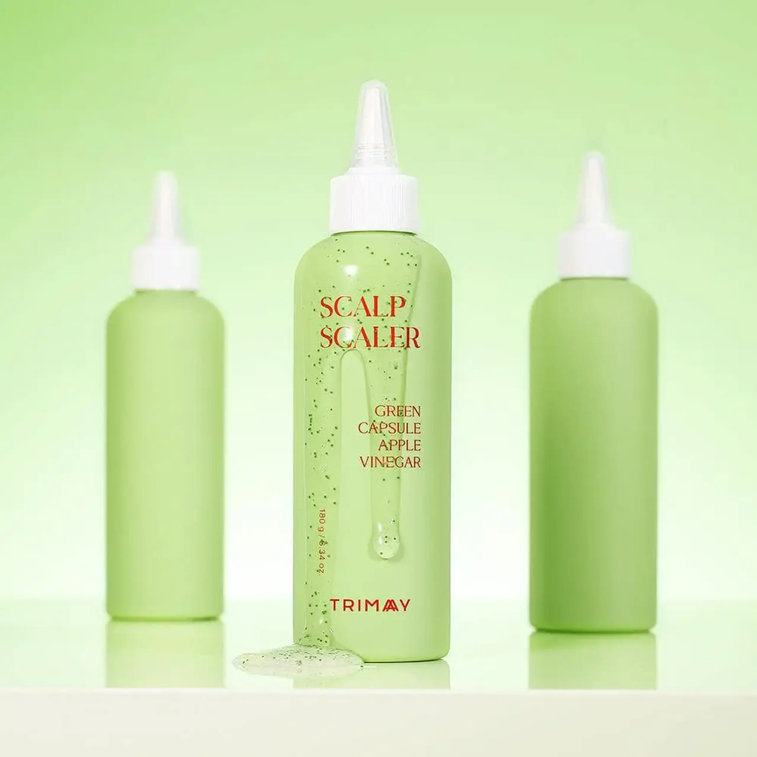 Peeling scalp cu oțet de mere Trimay Green Capsule Apple Vinegar Scalp Scaler 180ml