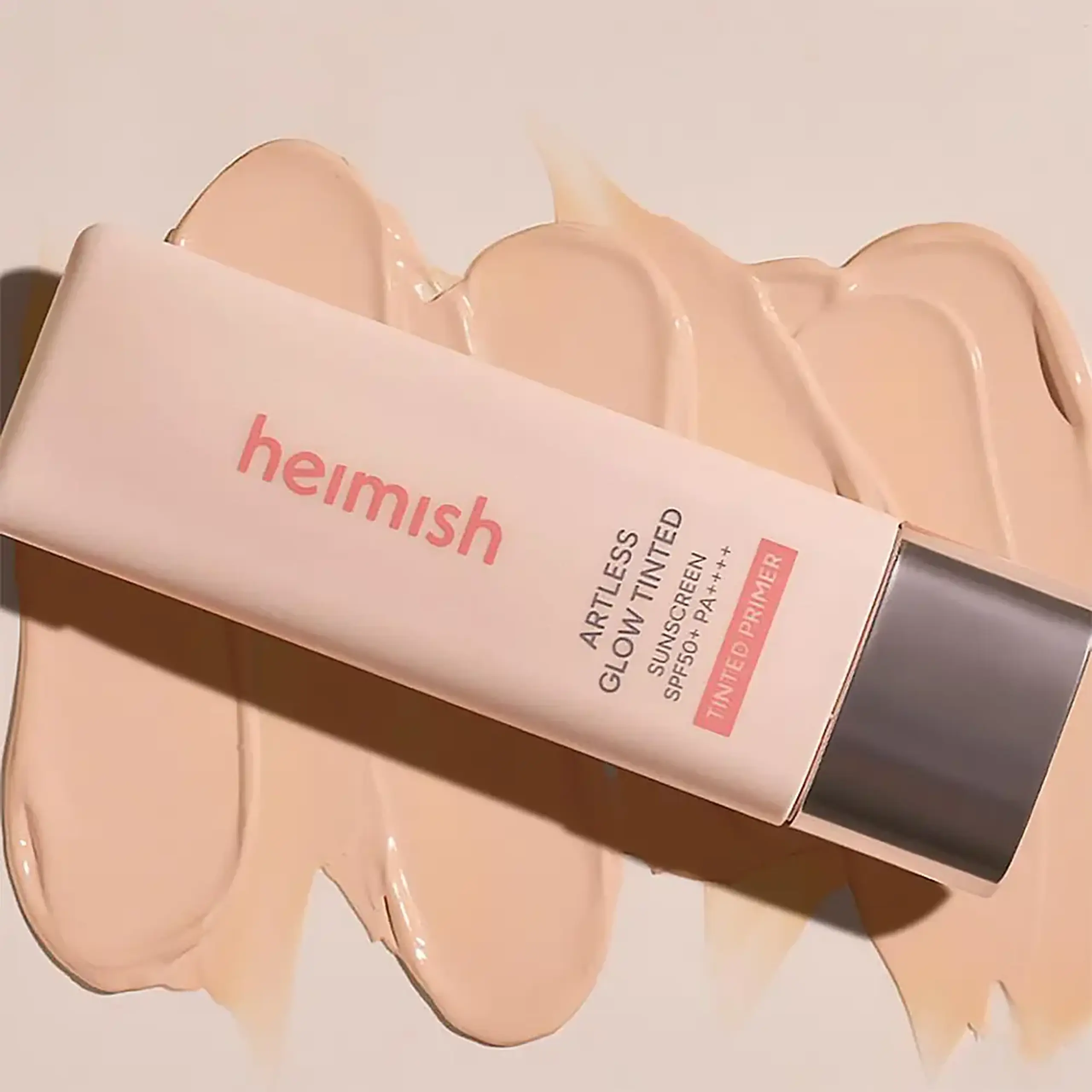 Cremă de protecție solară tonifiantă Heimish Artless Glow Tinted Sunscreen Shine Beige SPF50+/PA+++ 40ml